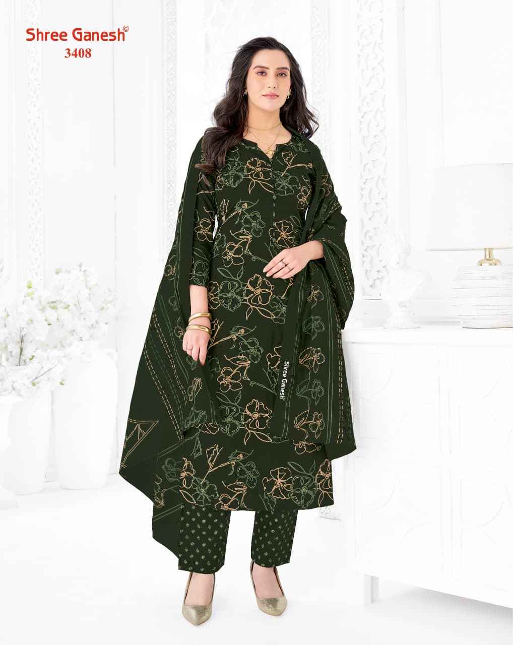 Shree Ganesh Samaiyra Vol 24 Cotton Dress Material 20 pcs catalog