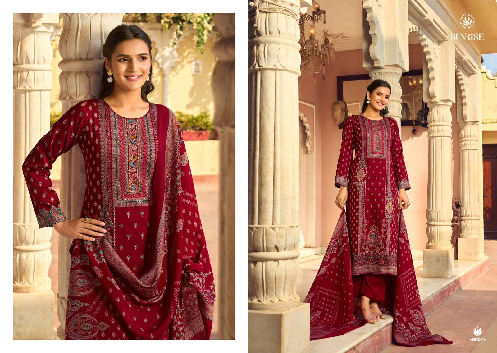 Sunrise Shilpa Vol 9 Jam Satin Dress Material 8 pcs Catalogue