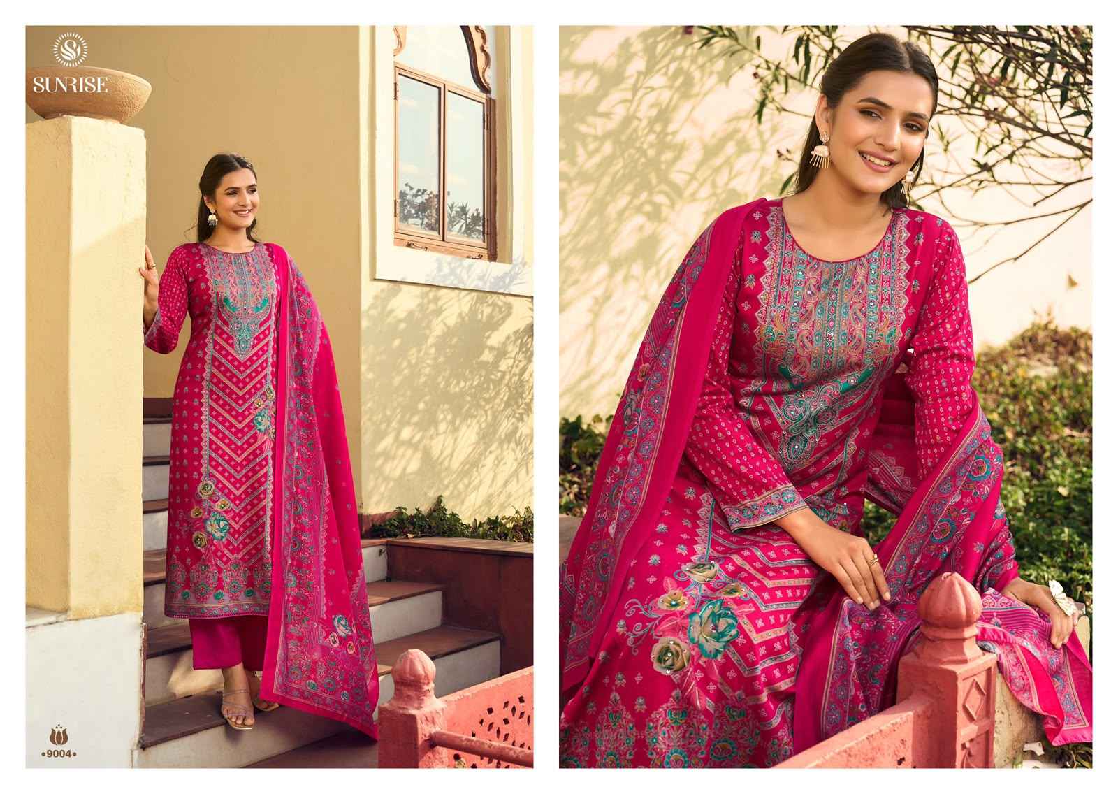 Sunrise Shilpa Vol 9 Jam Satin Dress Material 8 pcs Catalogue