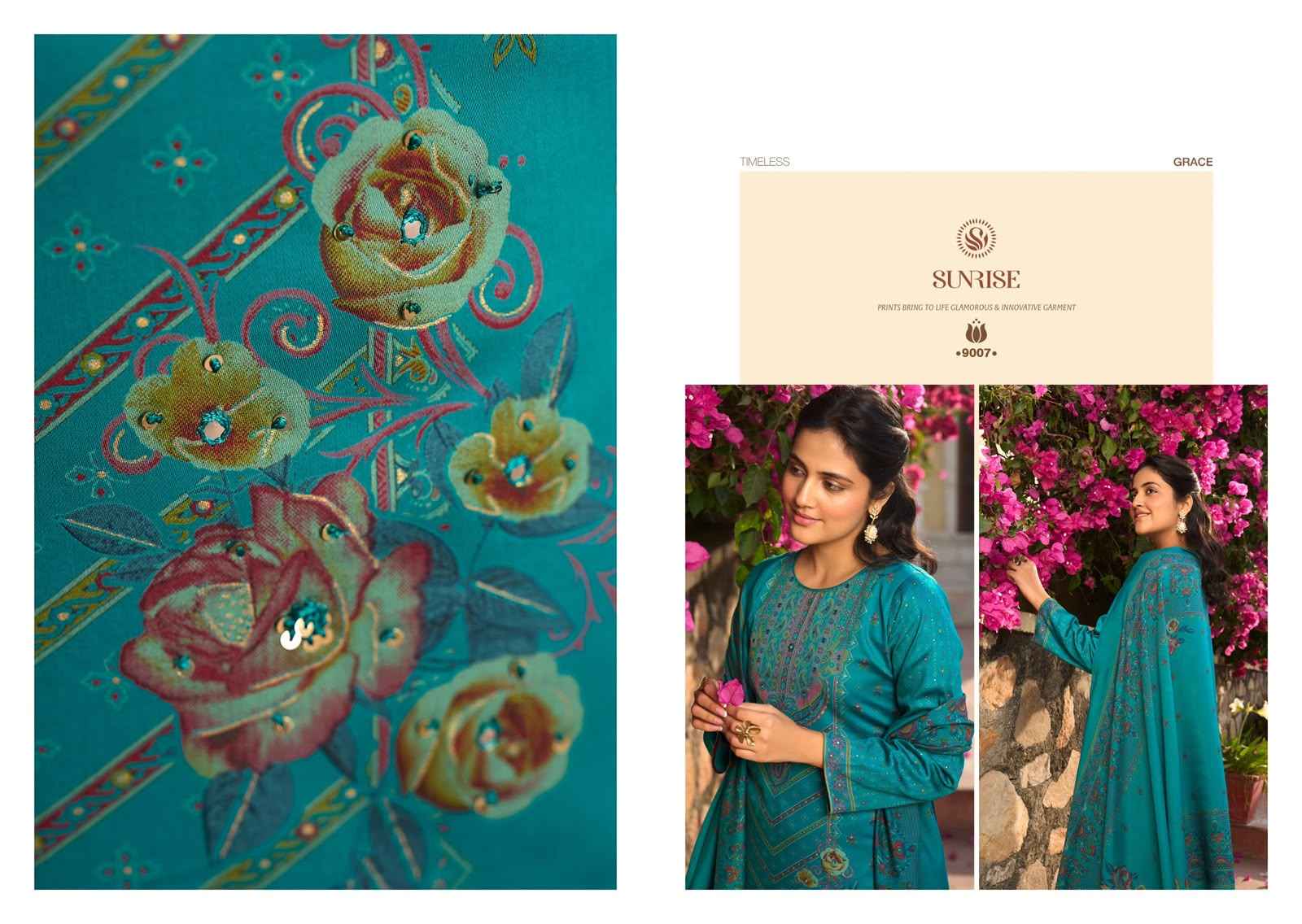 Sunrise Shilpa Vol 9 Jam Satin Dress Material 8 pcs Catalogue