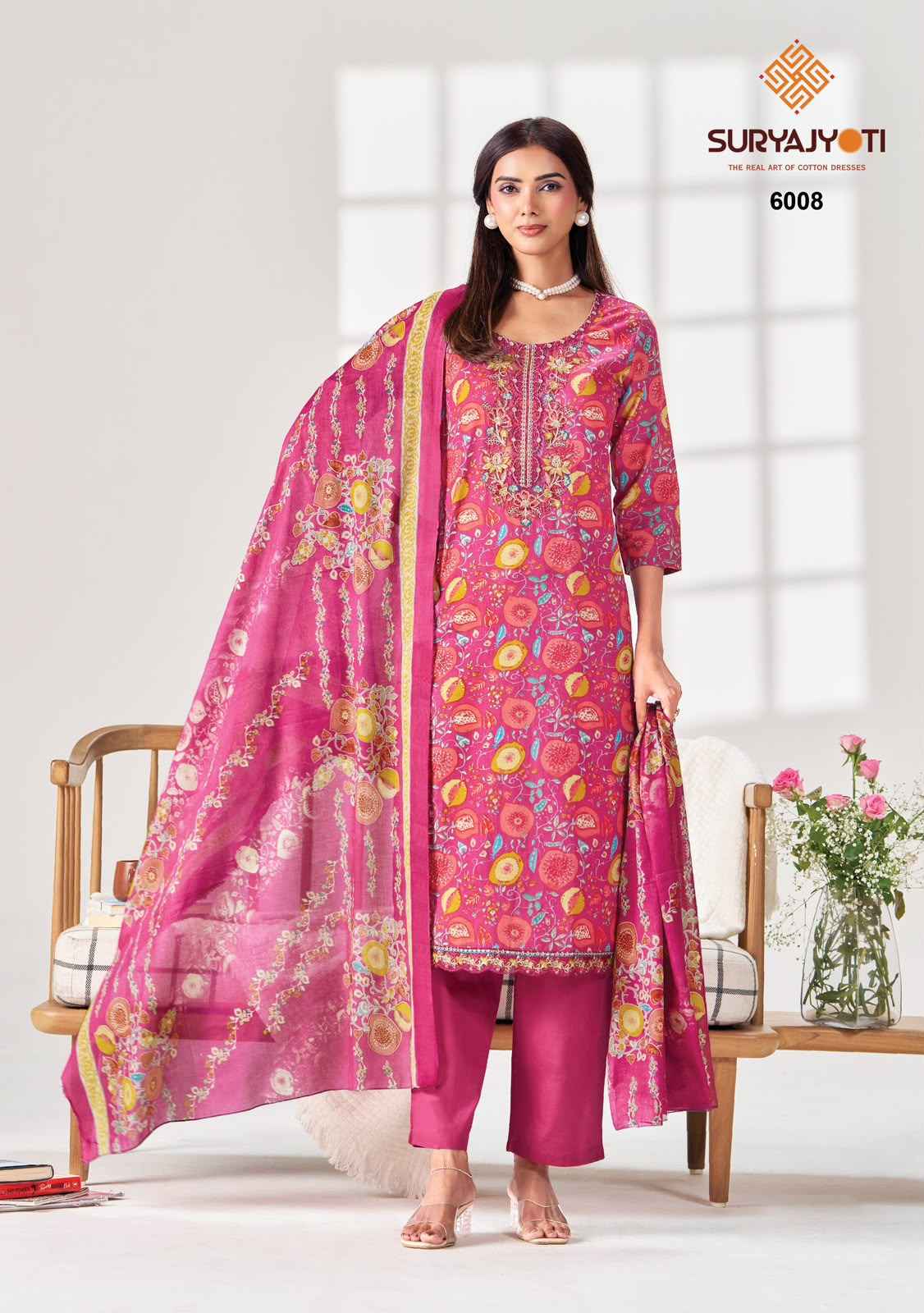 Suryajyoti Kala Vol 6 Readymade Cotton Dress 8 pcs Catalogue
