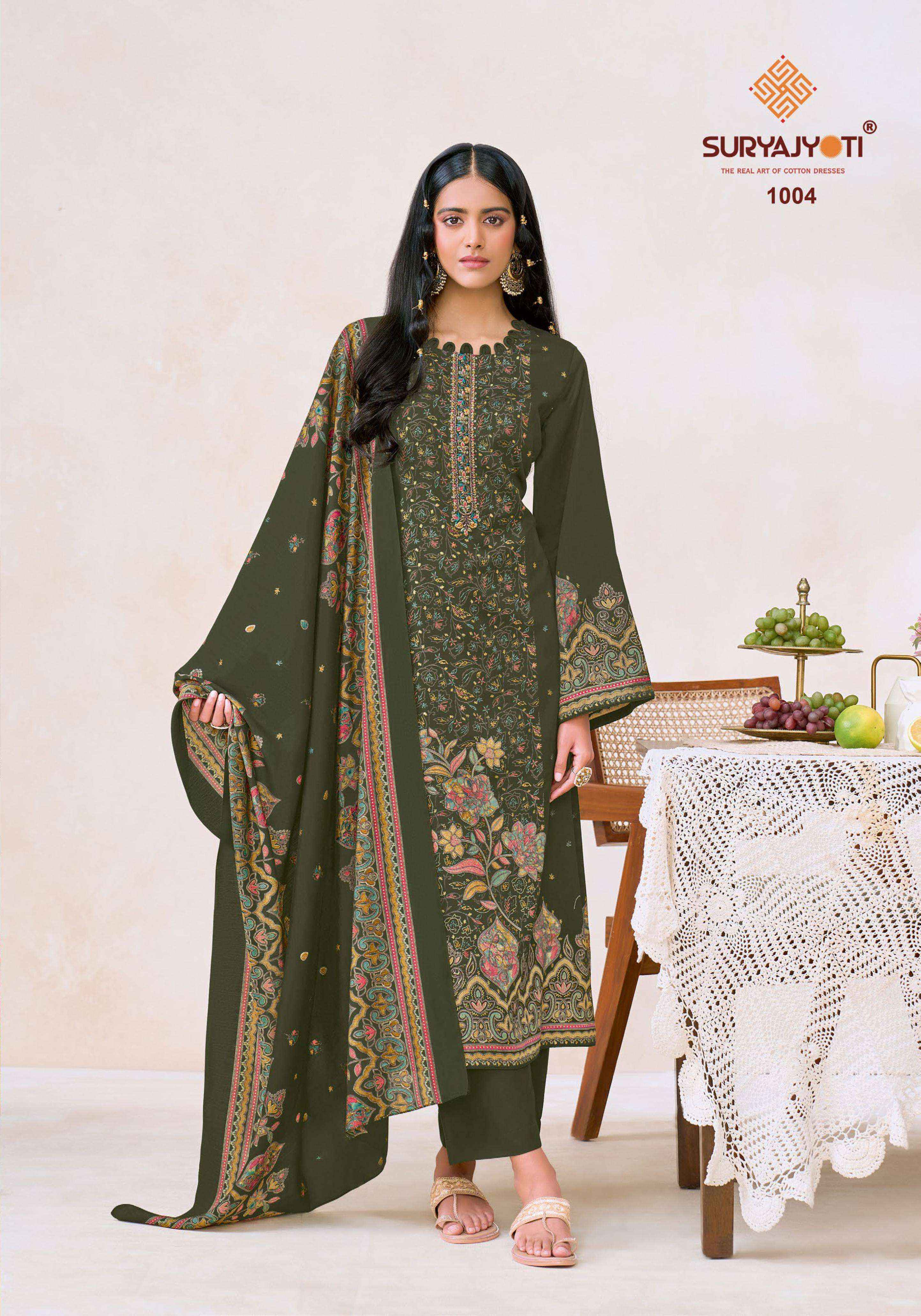 Suryajyoti Keshri Vol 1 Jam Satin Dress Material 6 pcs Catalogue