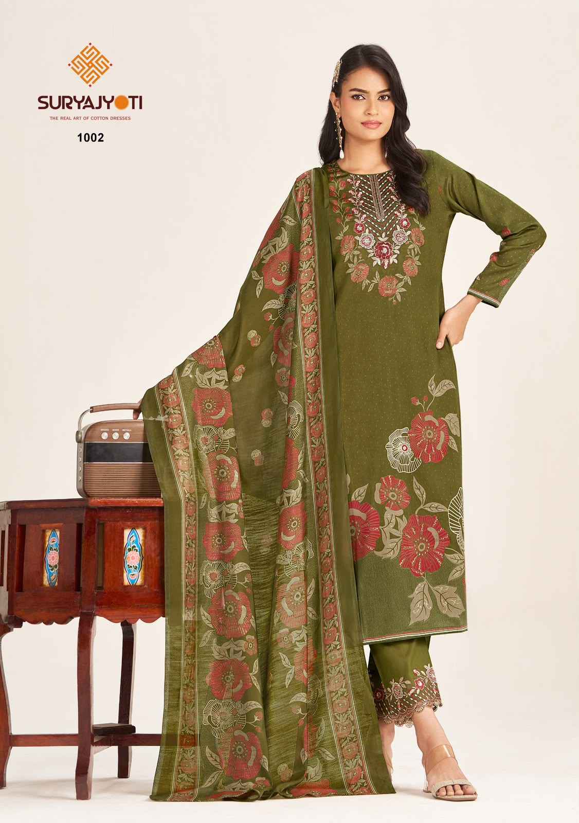 Suryajyoti Kin Kini Vol 1 Jam Satin Dress Material 6 pcs Catalogue