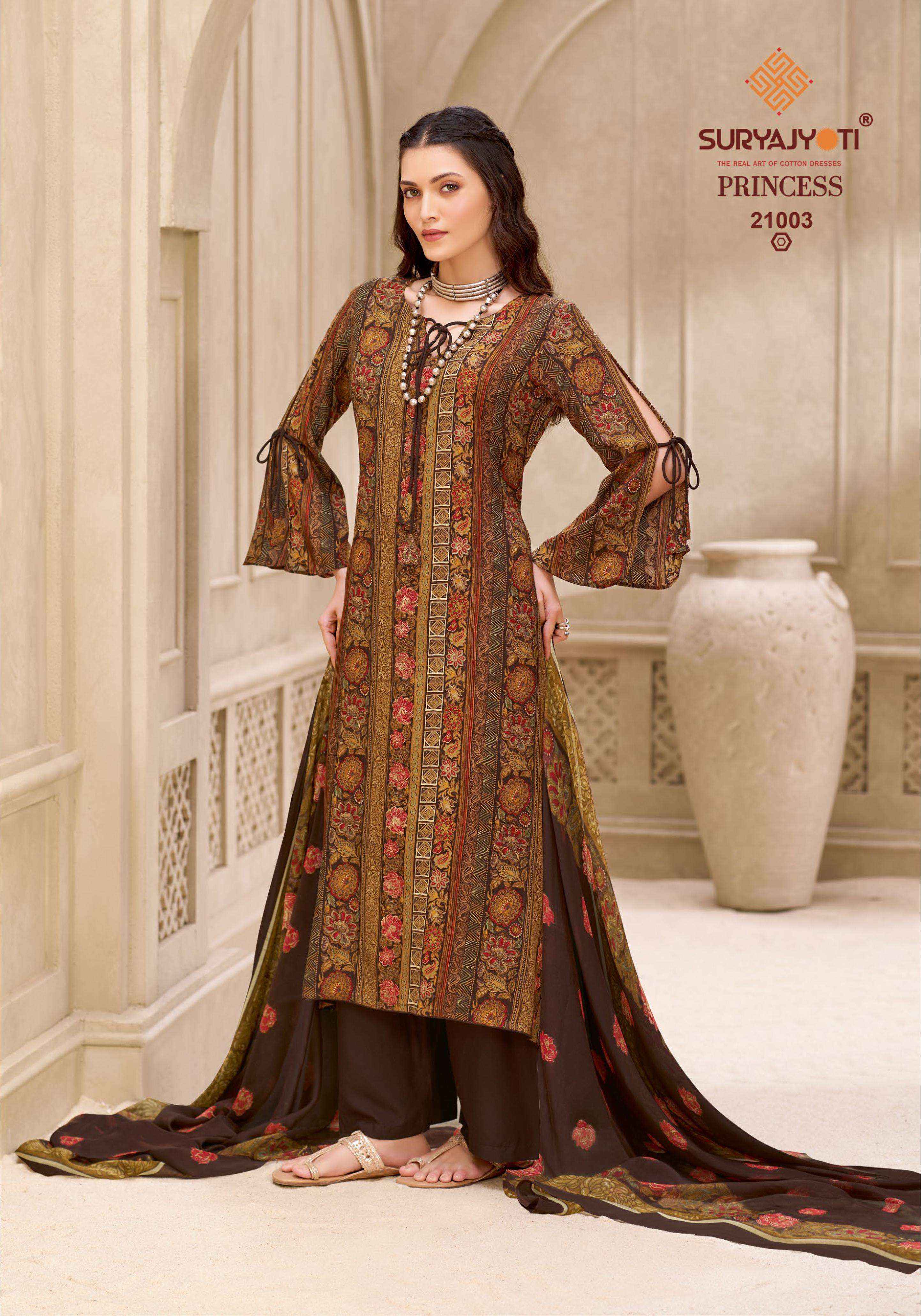 Suryajyoti Princess Vol 21 Rayon Dress Material 10 pcs Catalogue