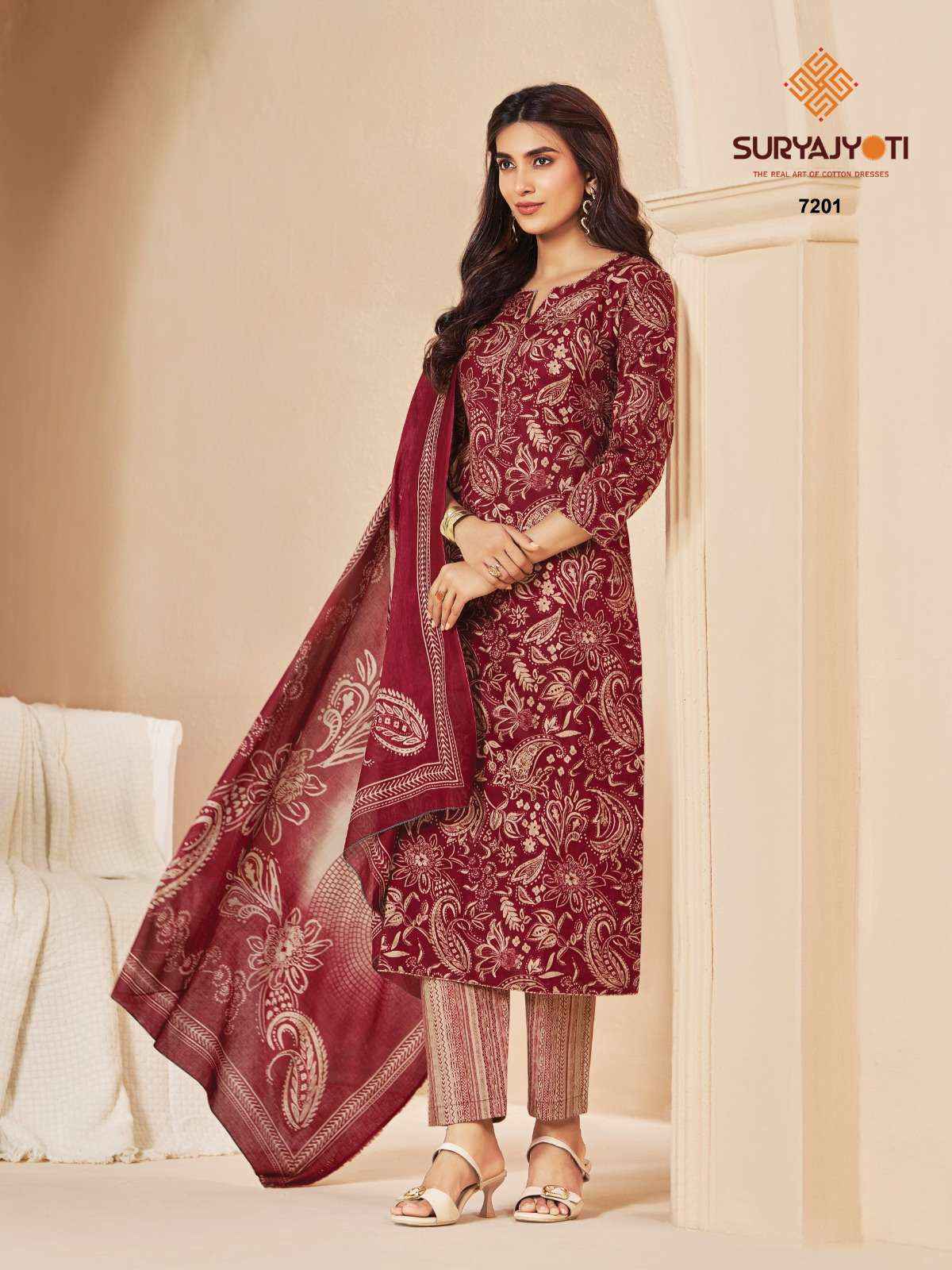 Suryajyoti Trendy Cotton Vol 72 Readymade Cotton Dress 20 pcs Catalogue