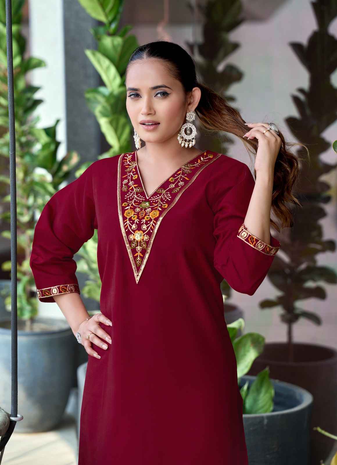 Vaniska Fashion Five Star Vol 3 Vatican Silk Kurti 8 pcs Catalogue