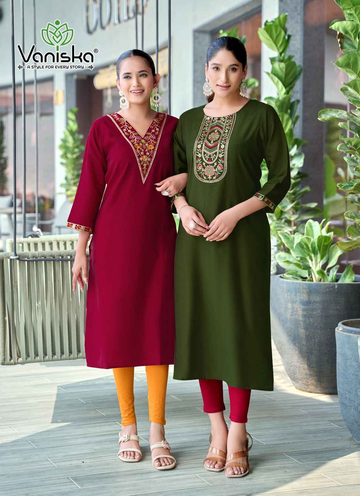 Vaniska Fashion Five Star Vol 3 Vatican Silk Kurti 8 pcs Catalogue