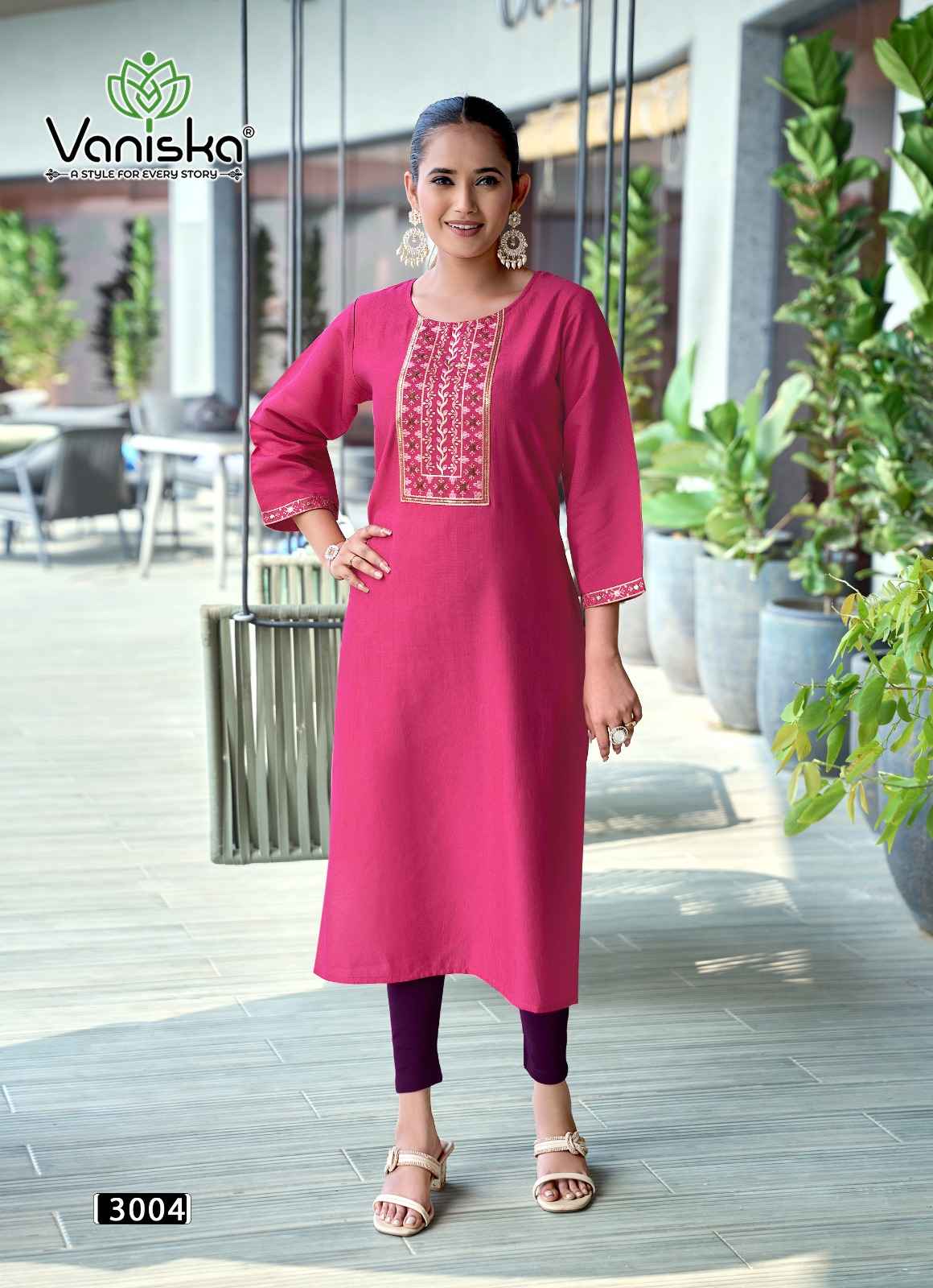 Vaniska Fashion Five Star Vol 3 Vatican Silk Kurti 8 pcs Catalogue