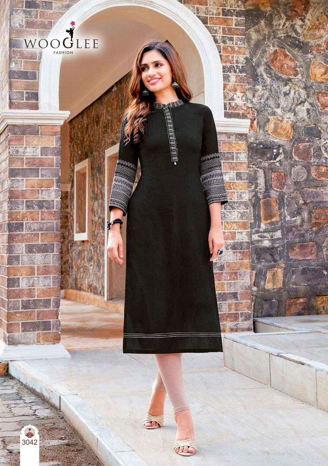 Wooglee Salonee Vol 8 Rayon Kurti 6 pcs Catalogue