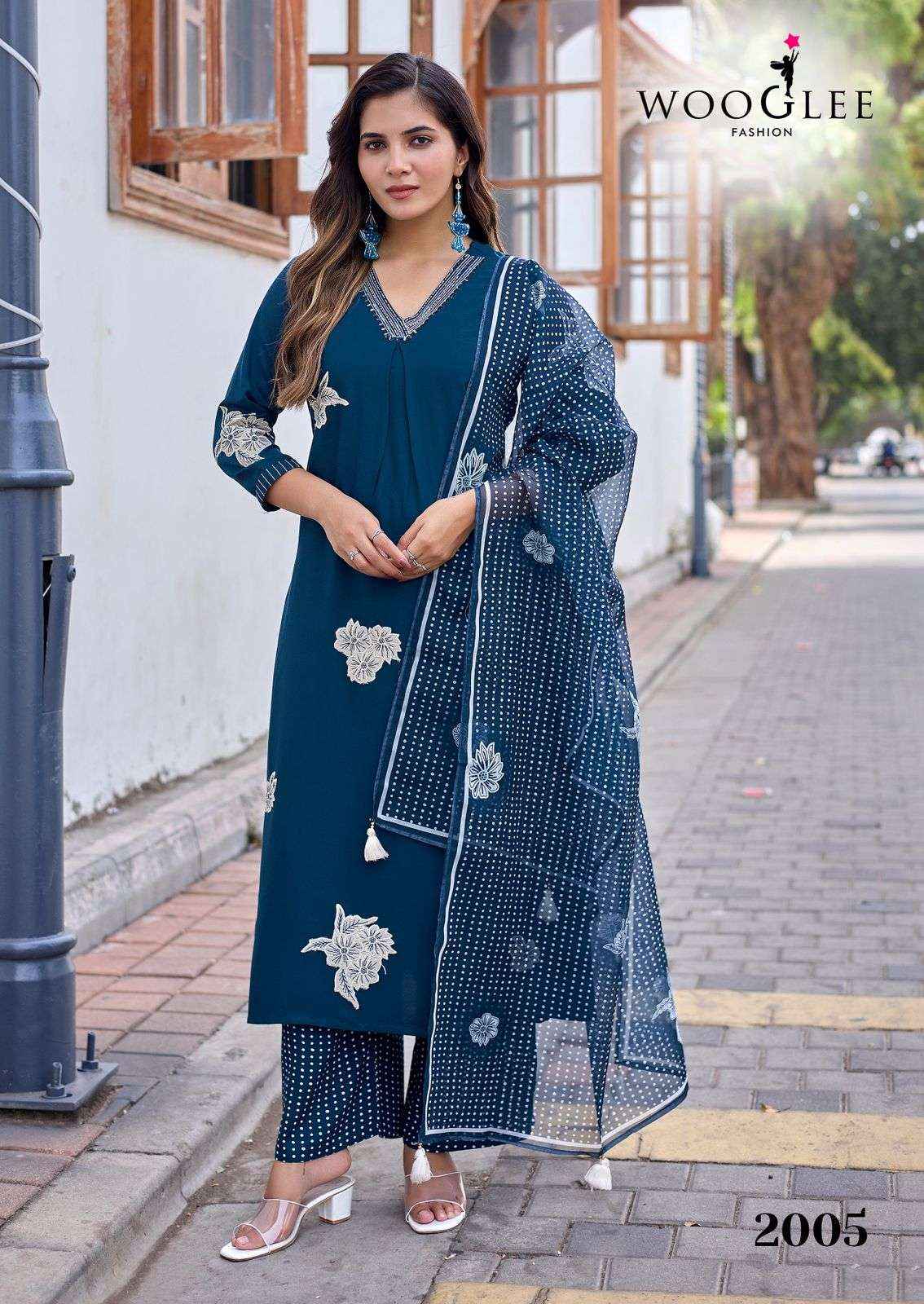 Wooglee Vasudha Rayon Kurti Combo 6 pcs Catalogue