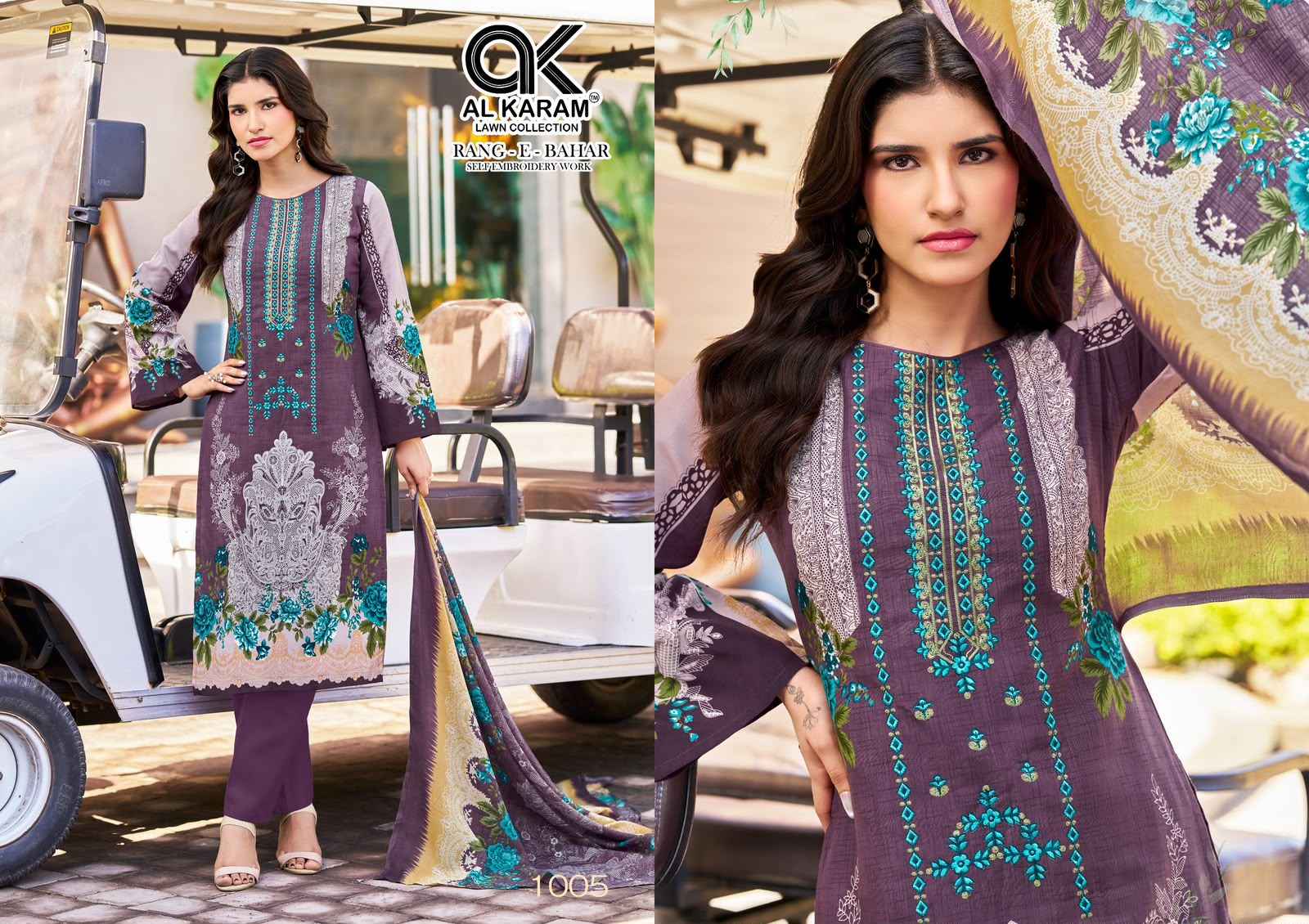 Al Karam Rang E Bahar Soft Cotton Dress Material 6 pcs Catalogue