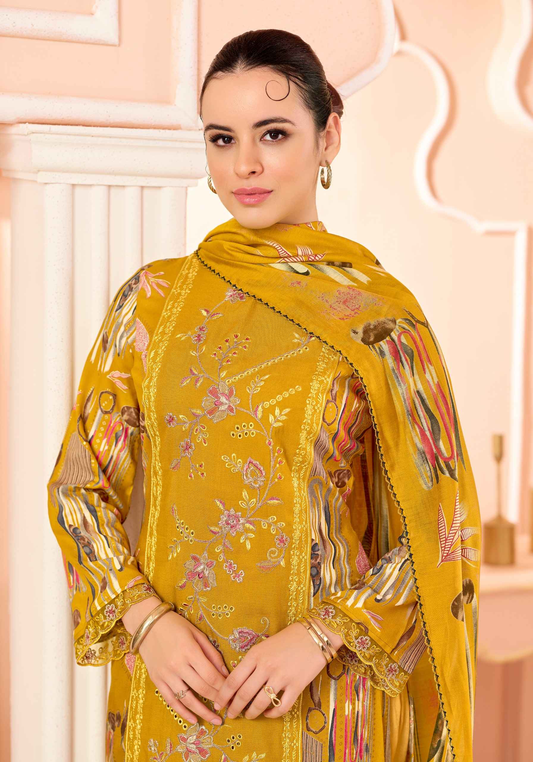 Alok Hafsa Viscose Reyon Dress Material 6 pcs Catalogue
