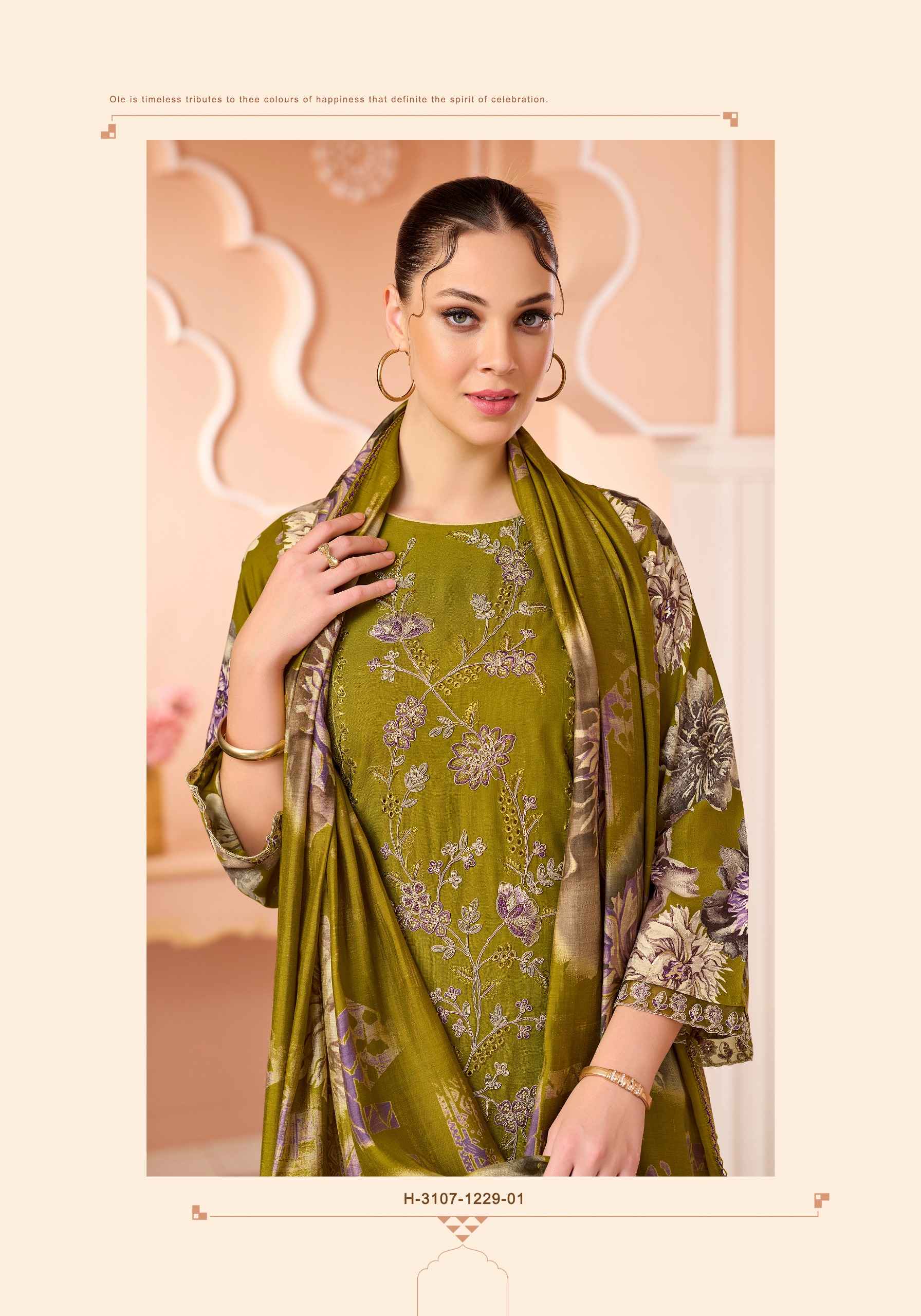 Alok Hafsa Viscose Reyon Dress Material 6 pcs Catalogue