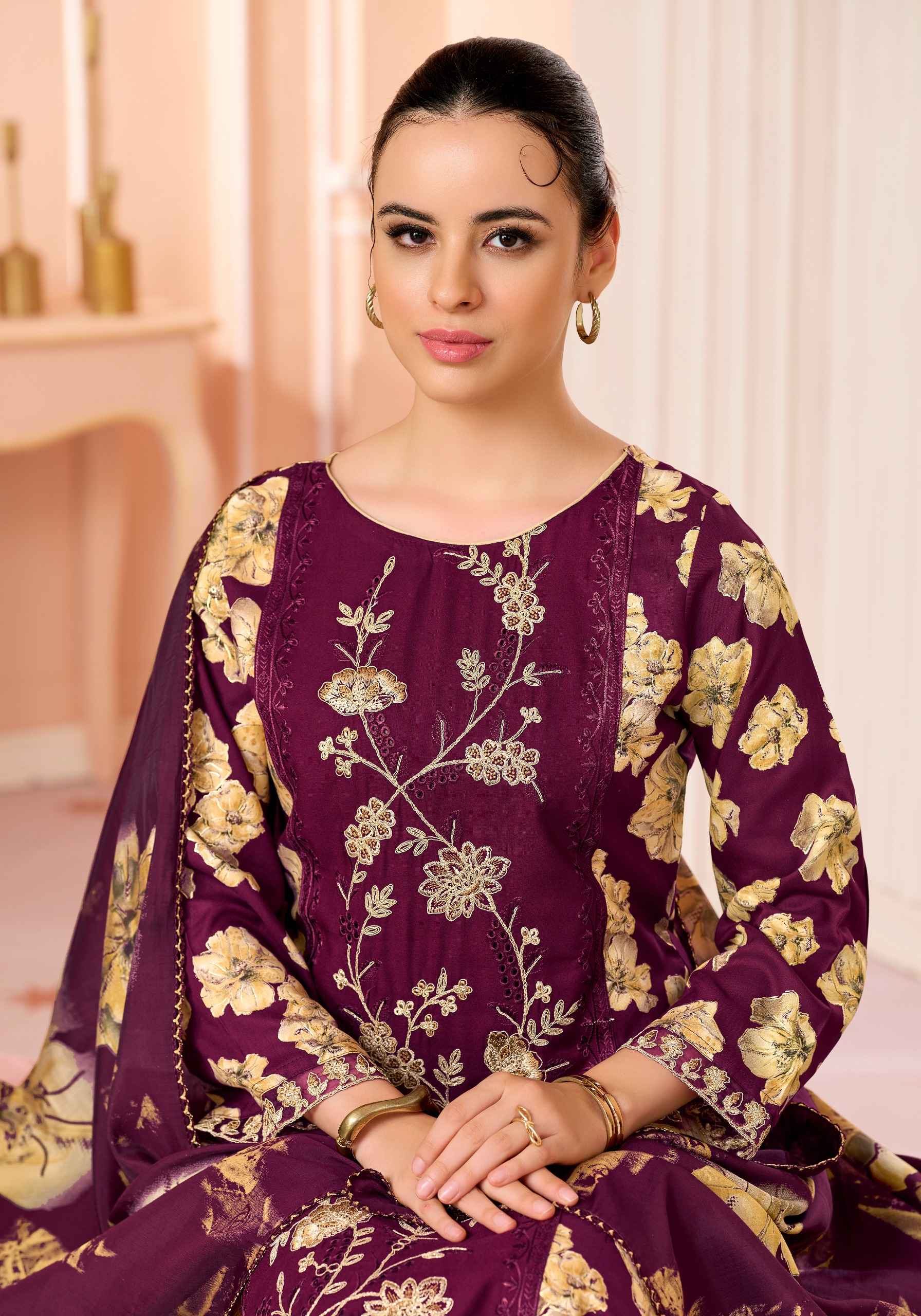 Alok Hafsa Viscose Reyon Dress Material 6 pcs Catalogue