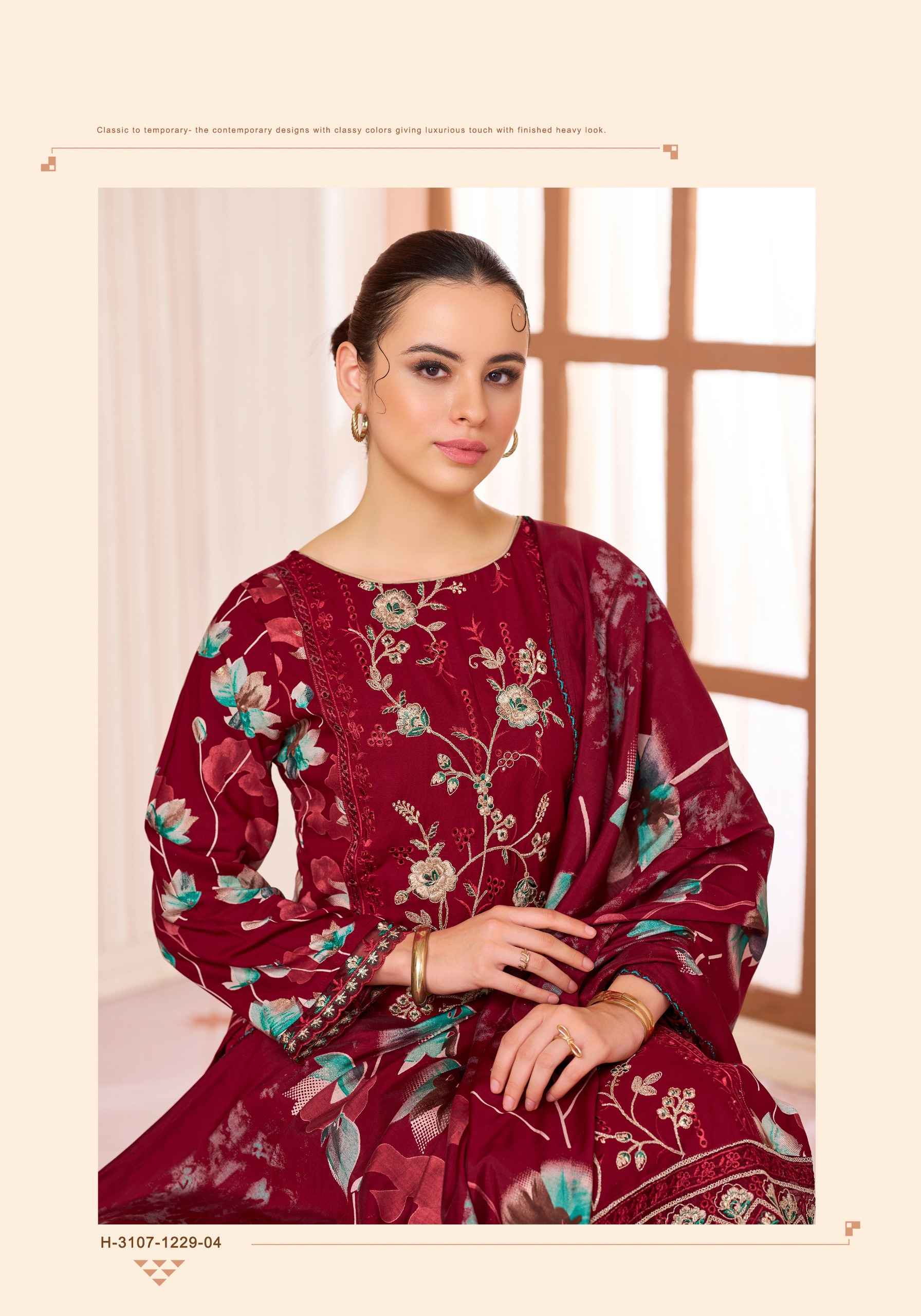 Alok Hafsa Viscose Reyon Dress Material 6 pcs Catalogue