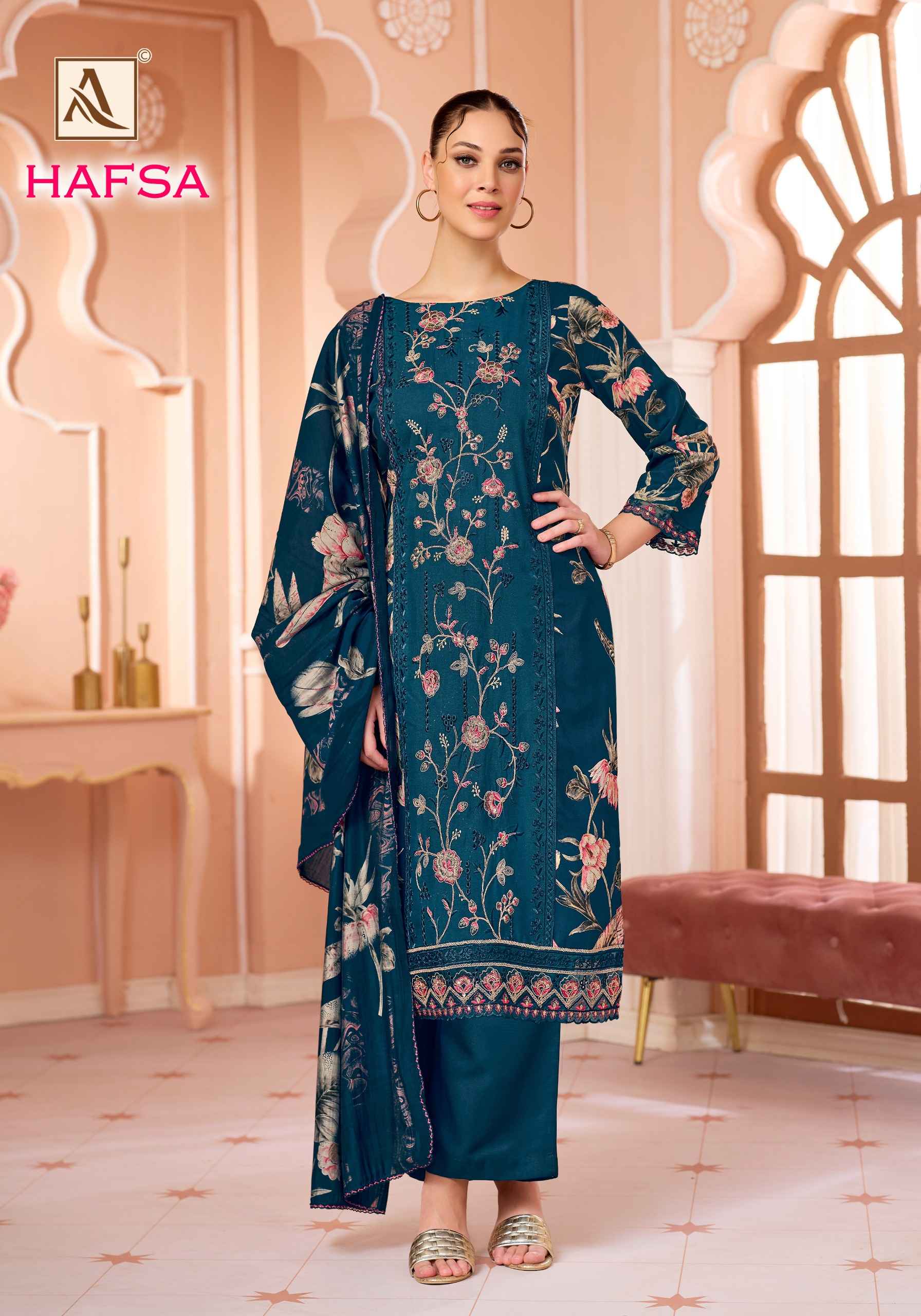 Alok Hafsa Viscose Reyon Dress Material 6 pcs Catalogue