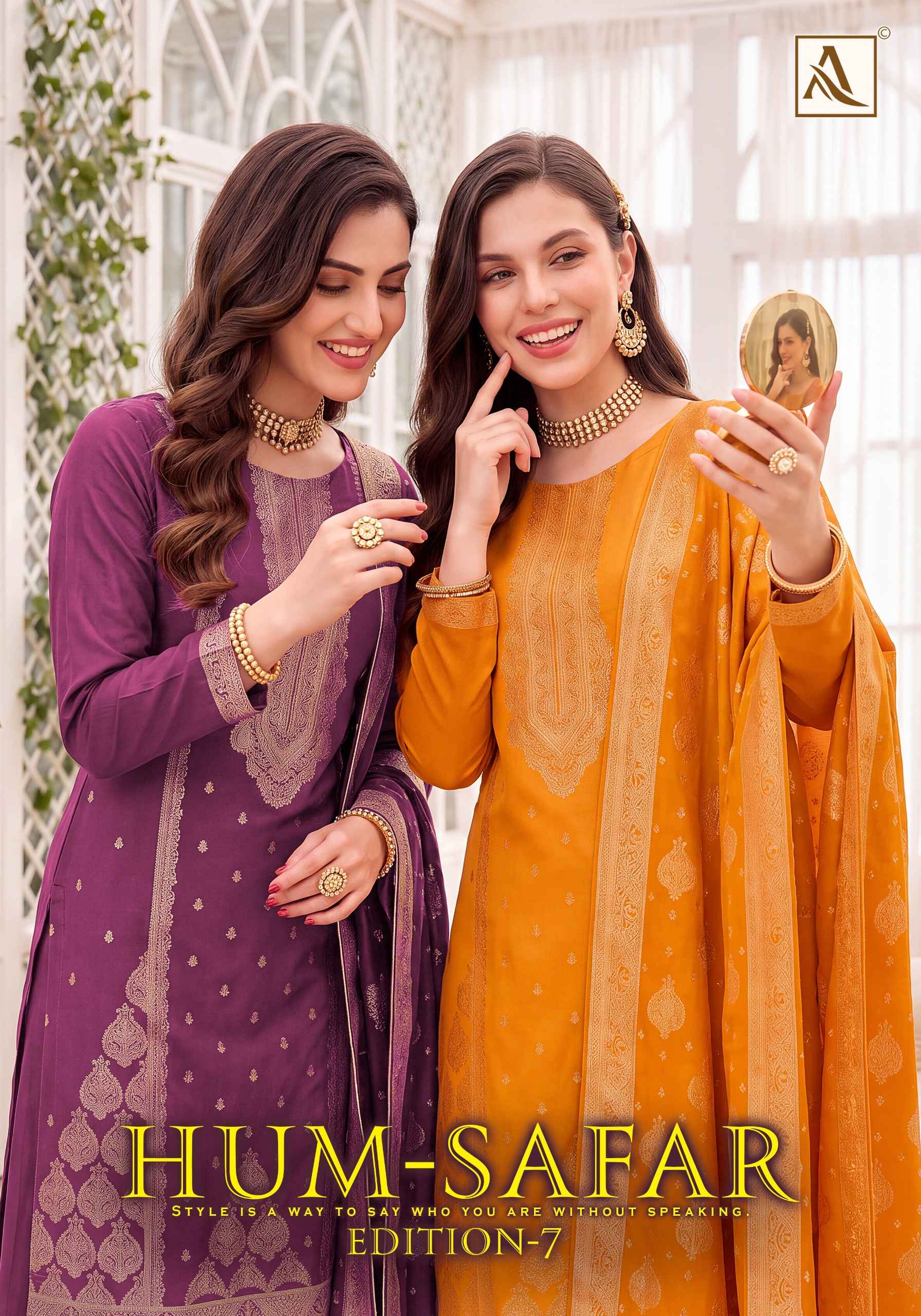 Alok Hum-Safar Edition 7 Viscose Maslin Dress Material 6 pcs Catalogue