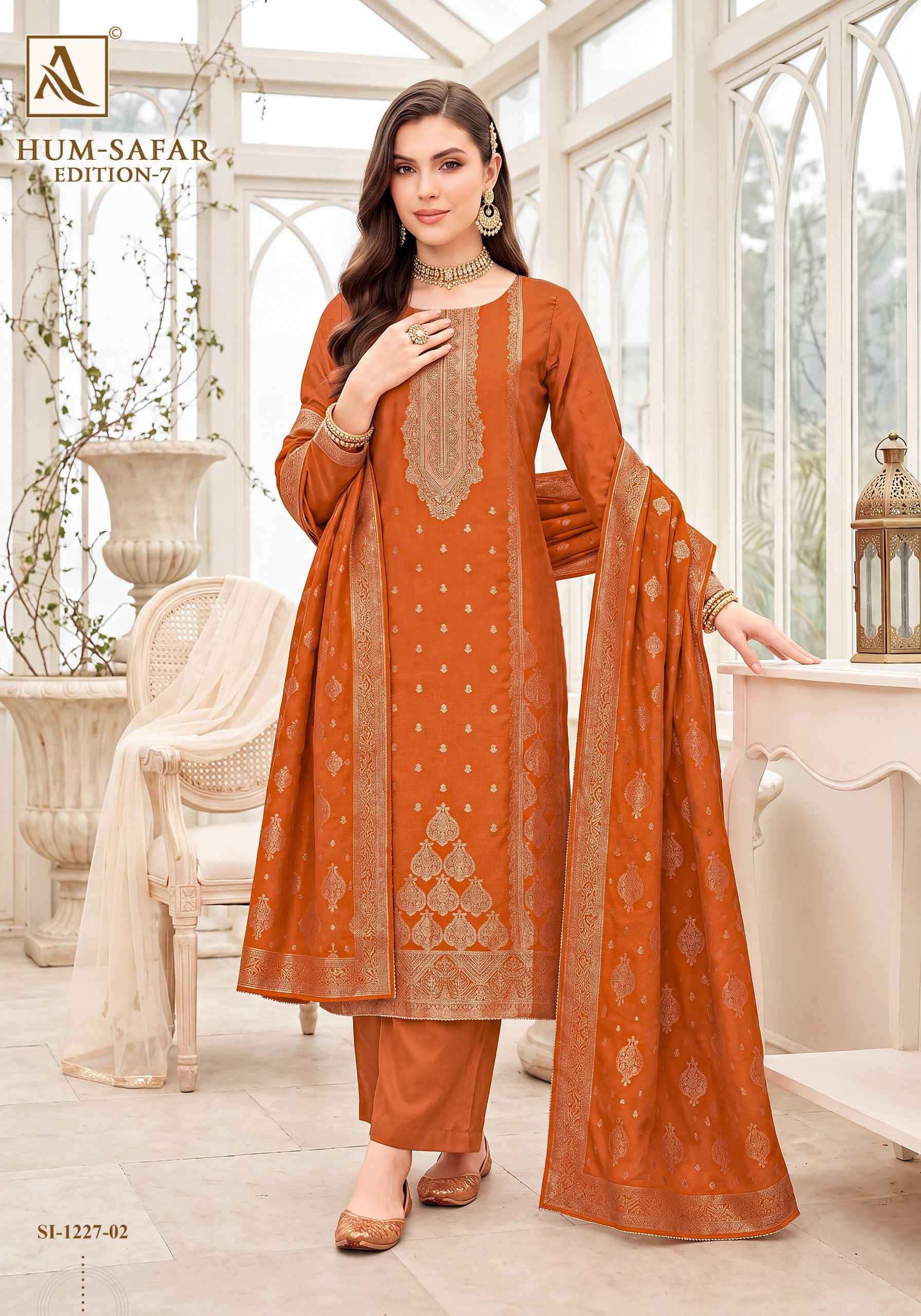 Alok Hum-Safar Edition 7 Viscose Maslin Dress Material 6 pcs Catalogue