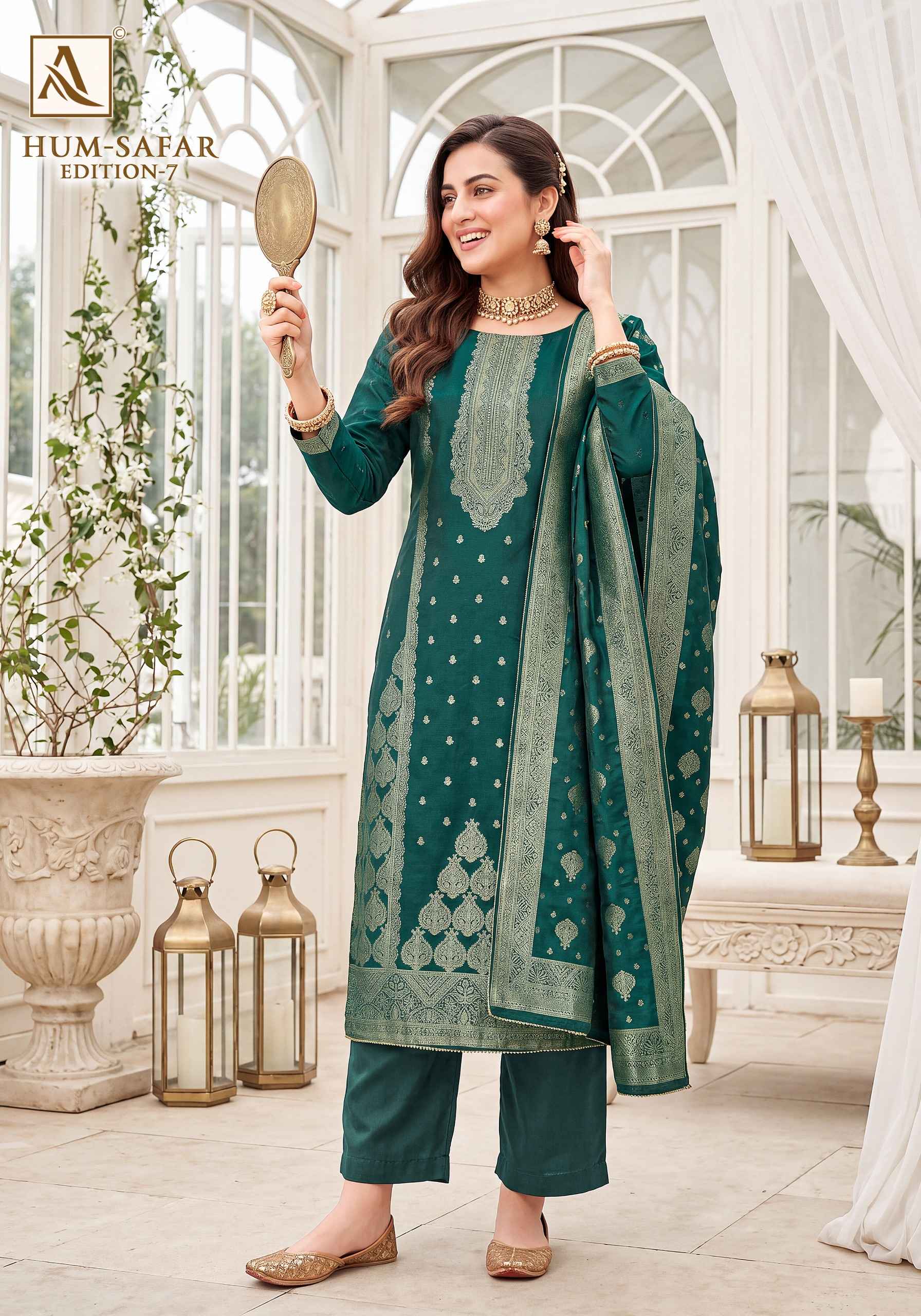 Alok Hum-Safar Edition 7 Viscose Maslin Dress Material 6 pcs Catalogue