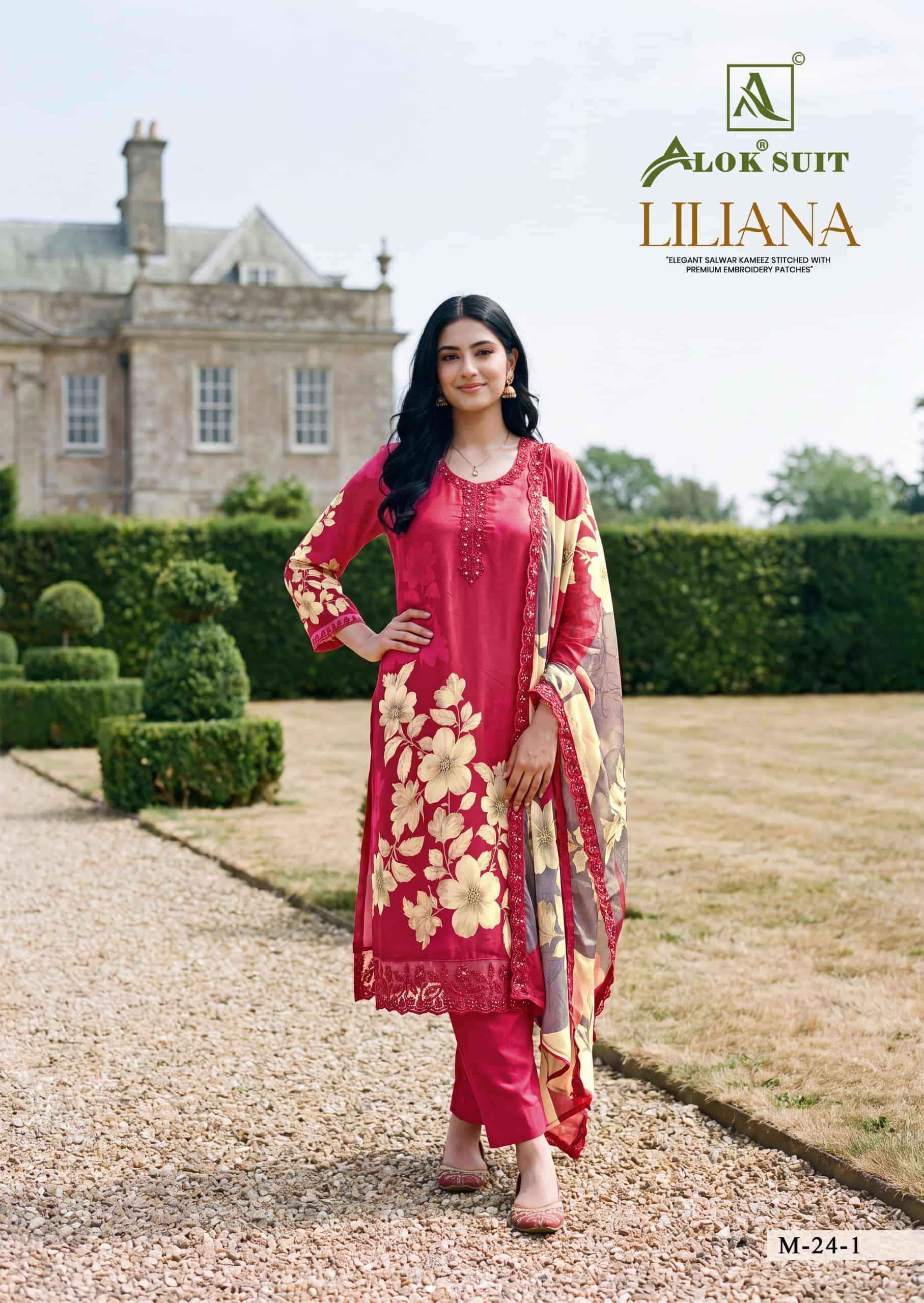 Alok Liliana Muslin Dress Material 6 pcs Catalogue