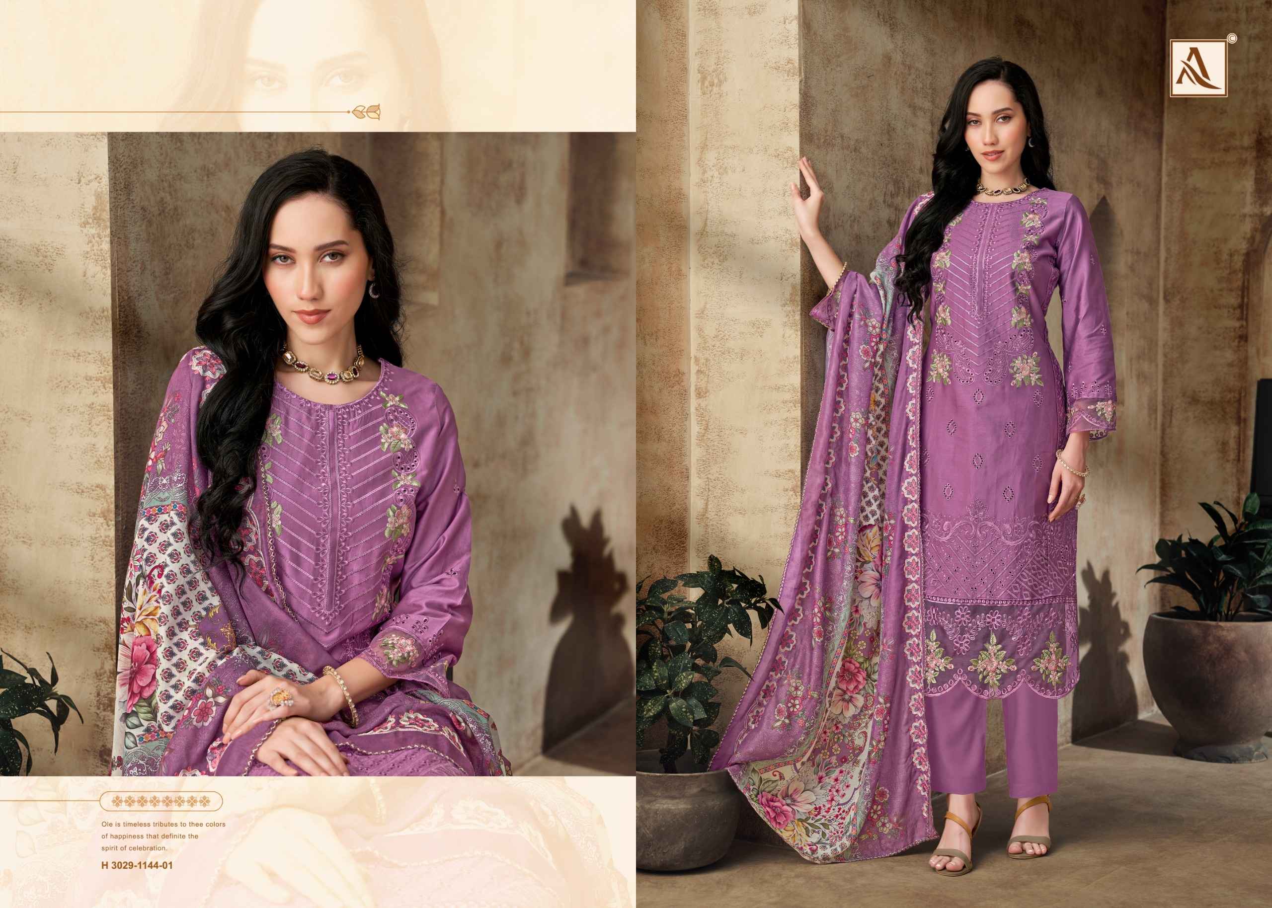 Alok Meher Mahal Edition 2 Zam Cotton Dress Material 4 pcs Catalogue