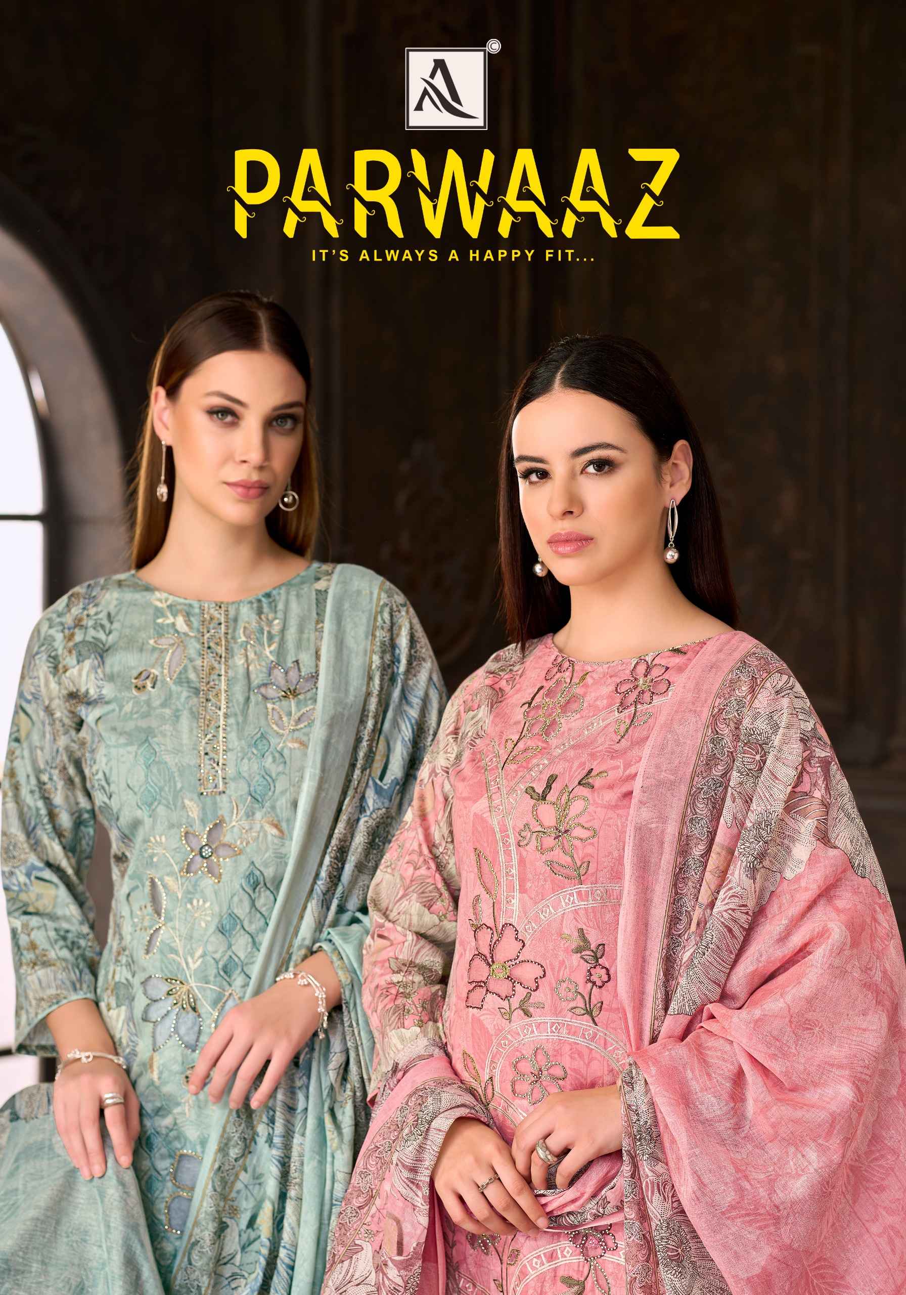Alok Parwaaz Zam Cotton Dress Material 4 pcs Catalogue