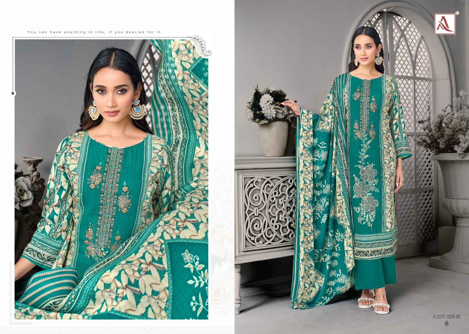 Alok Rihaana Edition 23 Cambric Cotton Dress Material 6 pcs Catalogue