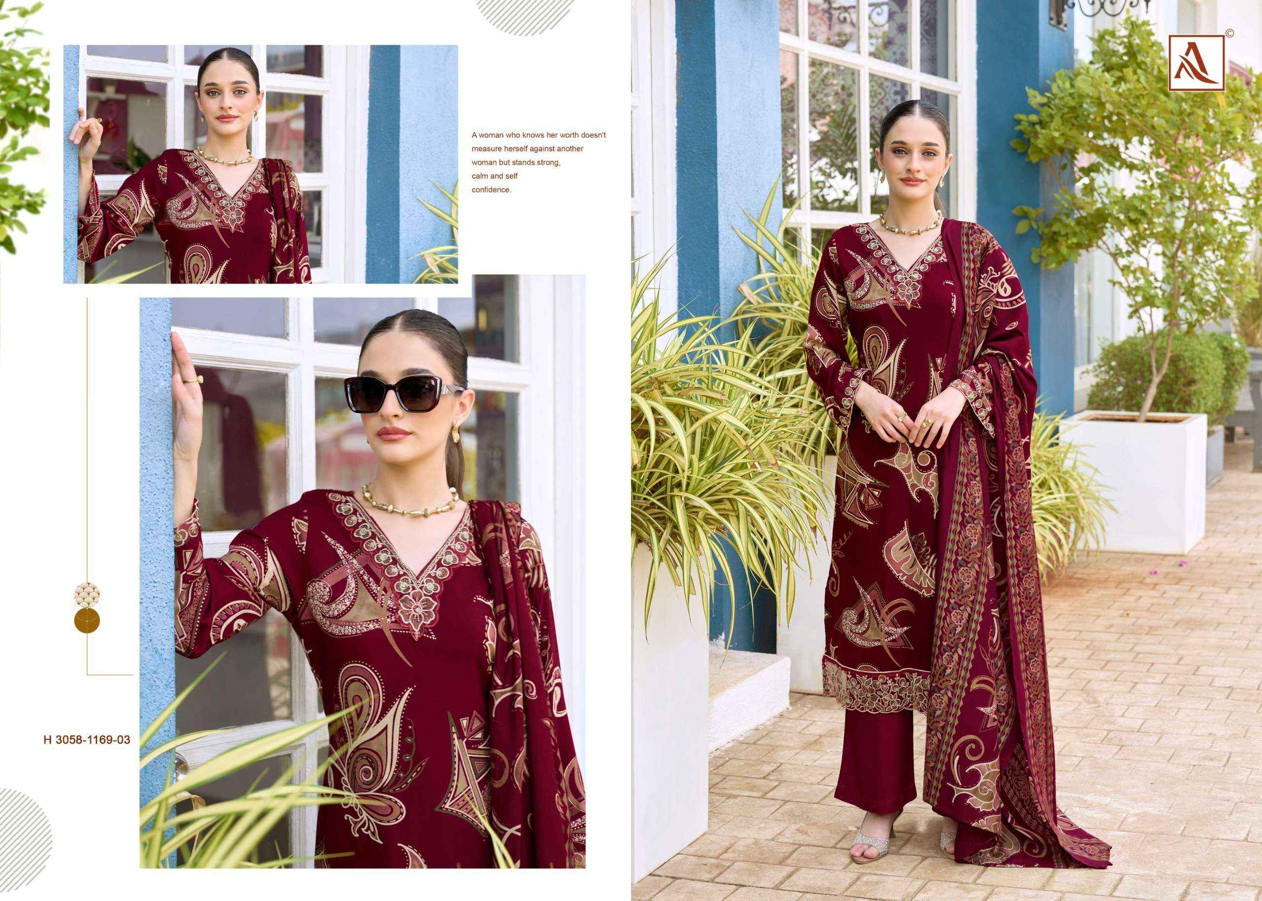 Alok Turkish Edition 19 Viscose Reyon Dress Material 6 pcs Catalogue