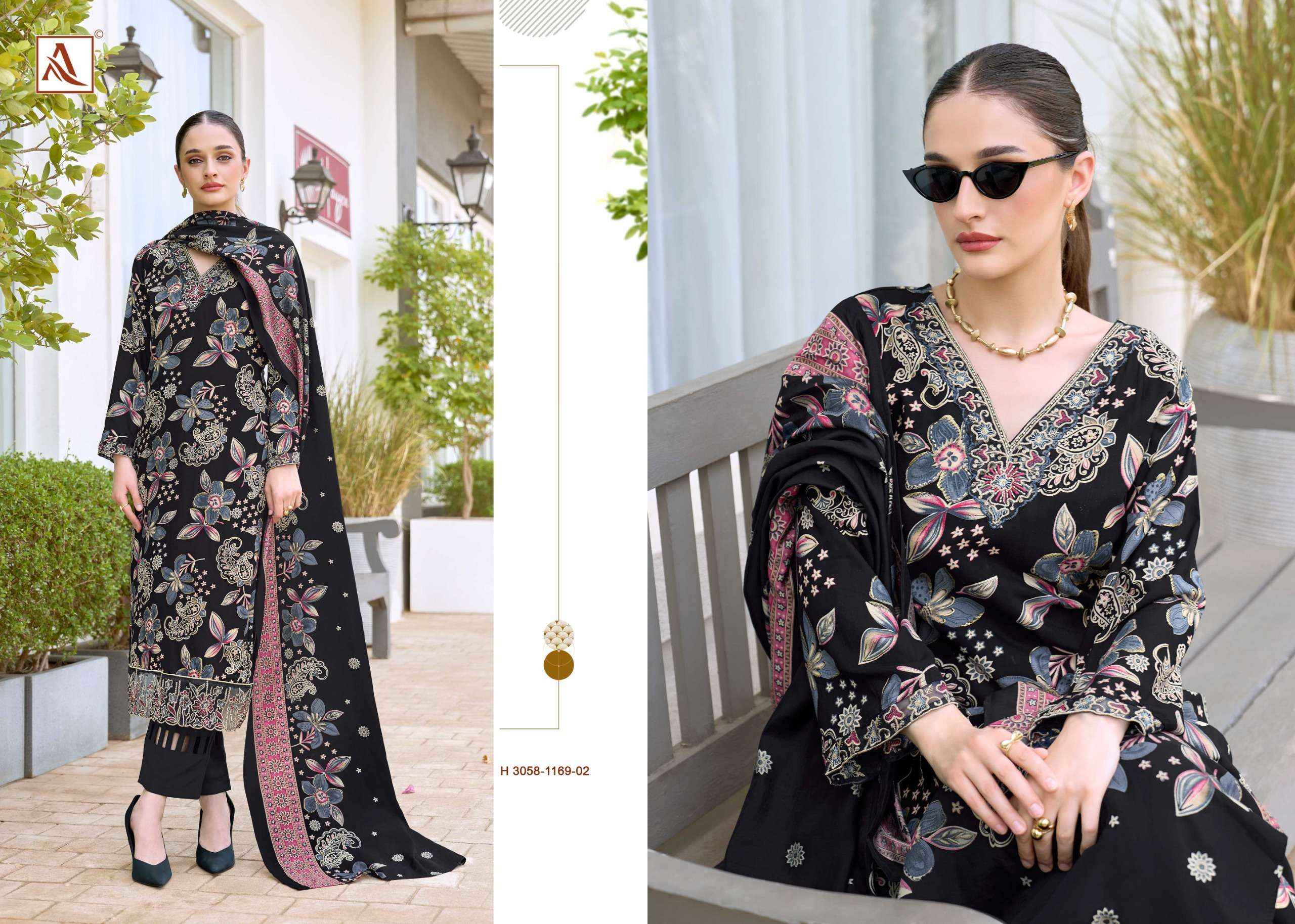 Alok Turkish Edition 19 Viscose Reyon Dress Material 6 pcs Catalogue