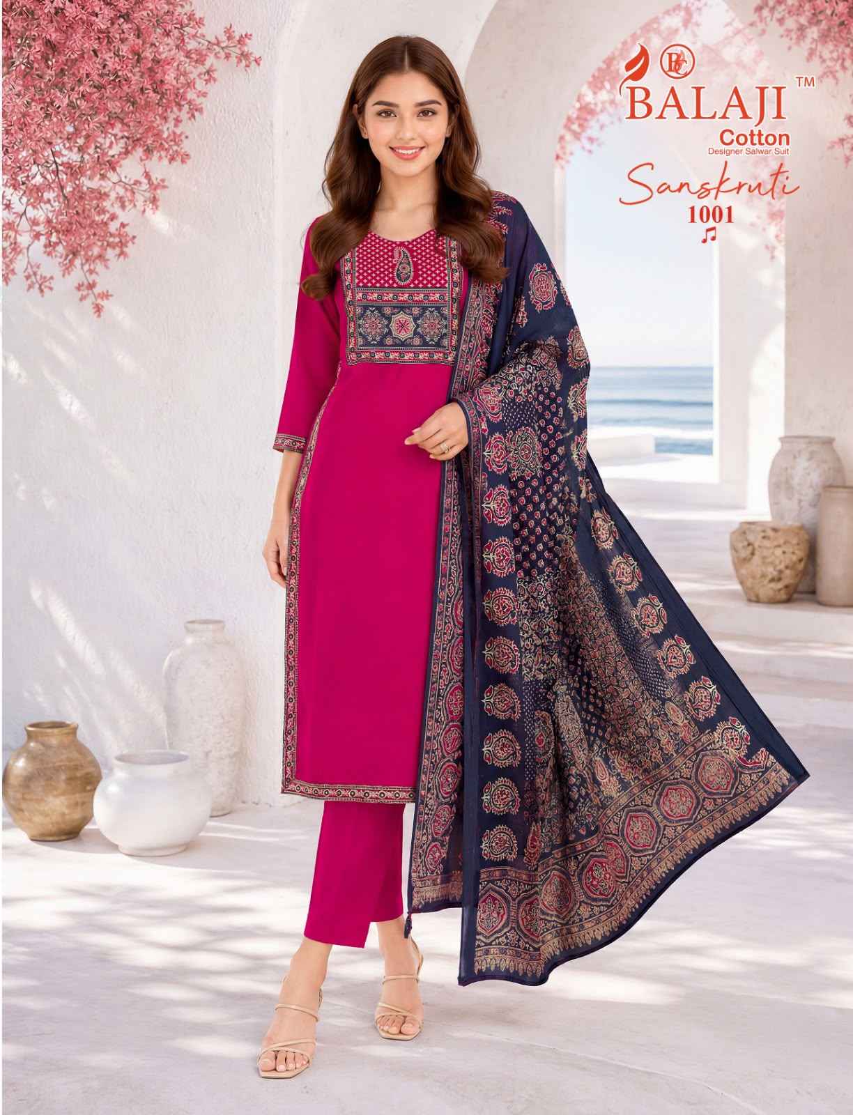 Balaji Sanskruti Vol 1 Readymade Cotton Dress 10 pcs Catalogue