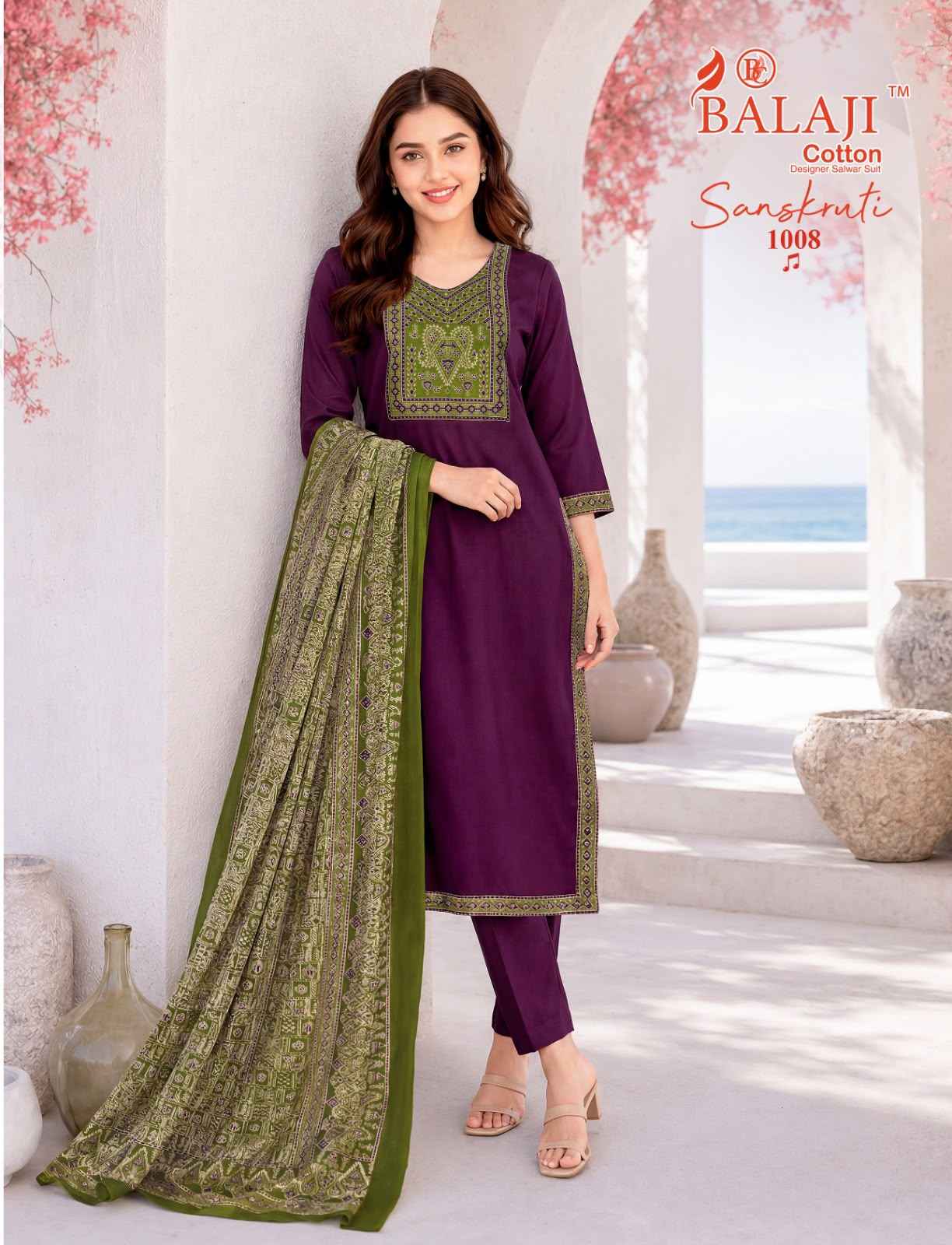 Balaji Sanskruti Vol 1 Readymade Cotton Dress 10 pcs Catalogue