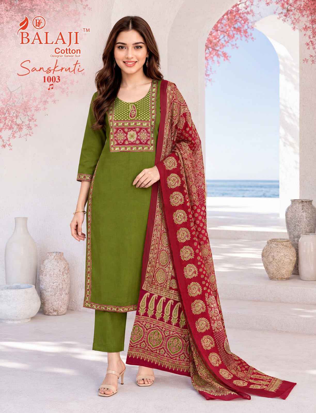 Balaji Sanskruti Vol 1 Readymade Cotton Dress 10 pcs Catalogue