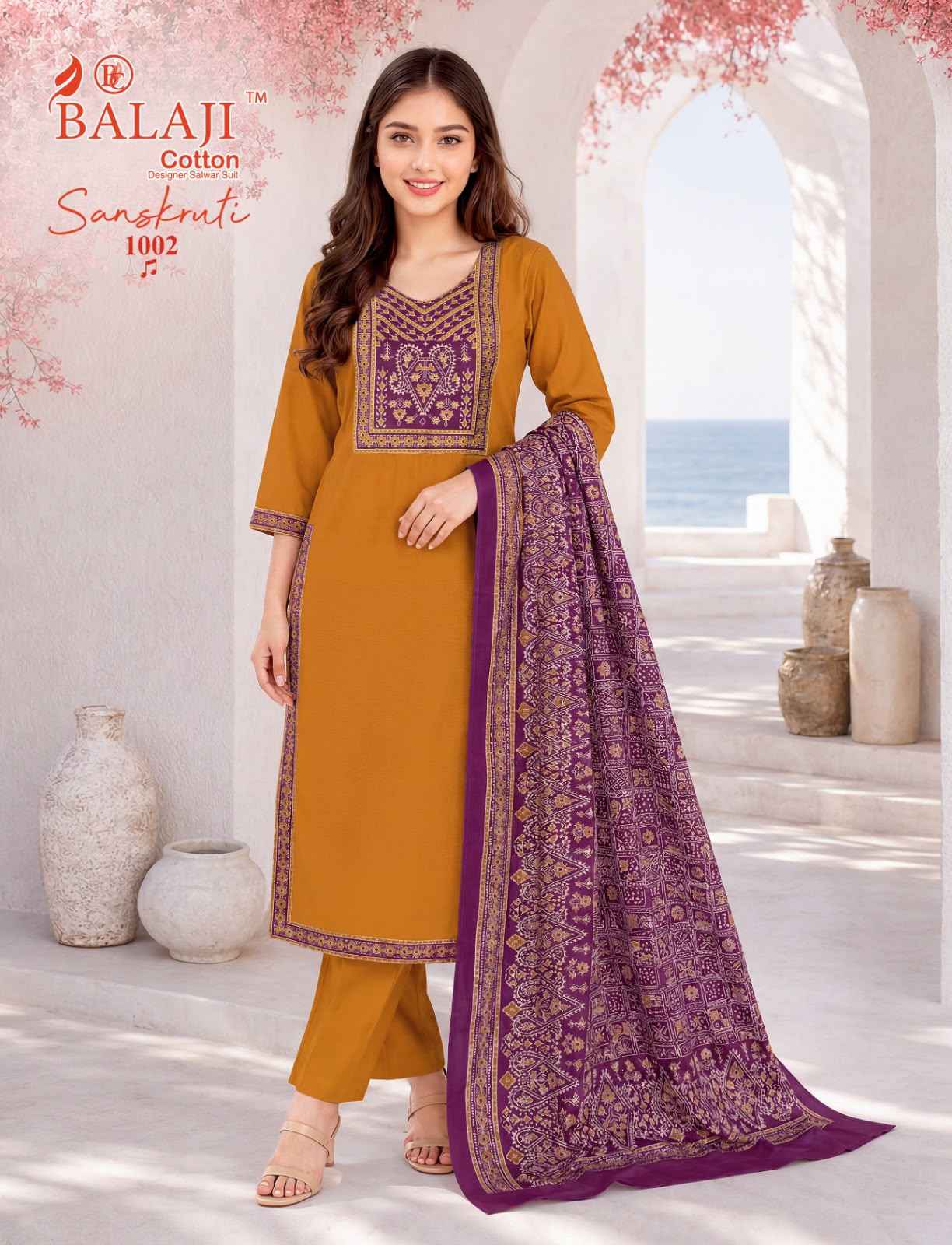 Balaji Sanskruti Vol 1 Readymade Cotton Dress 10 pcs Catalogue