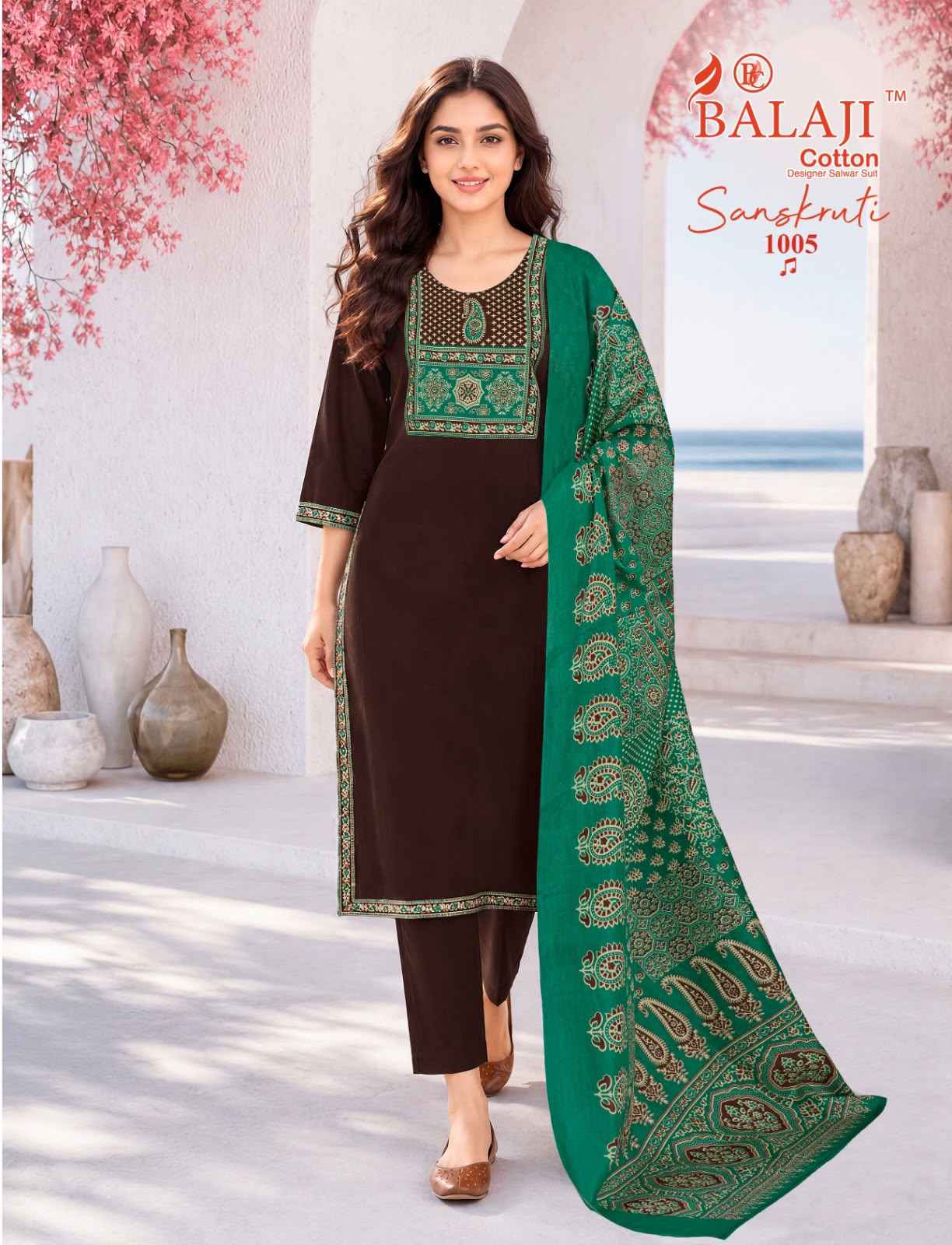 Balaji Sanskruti Vol 1 Readymade Cotton Dress 10 pcs Catalogue