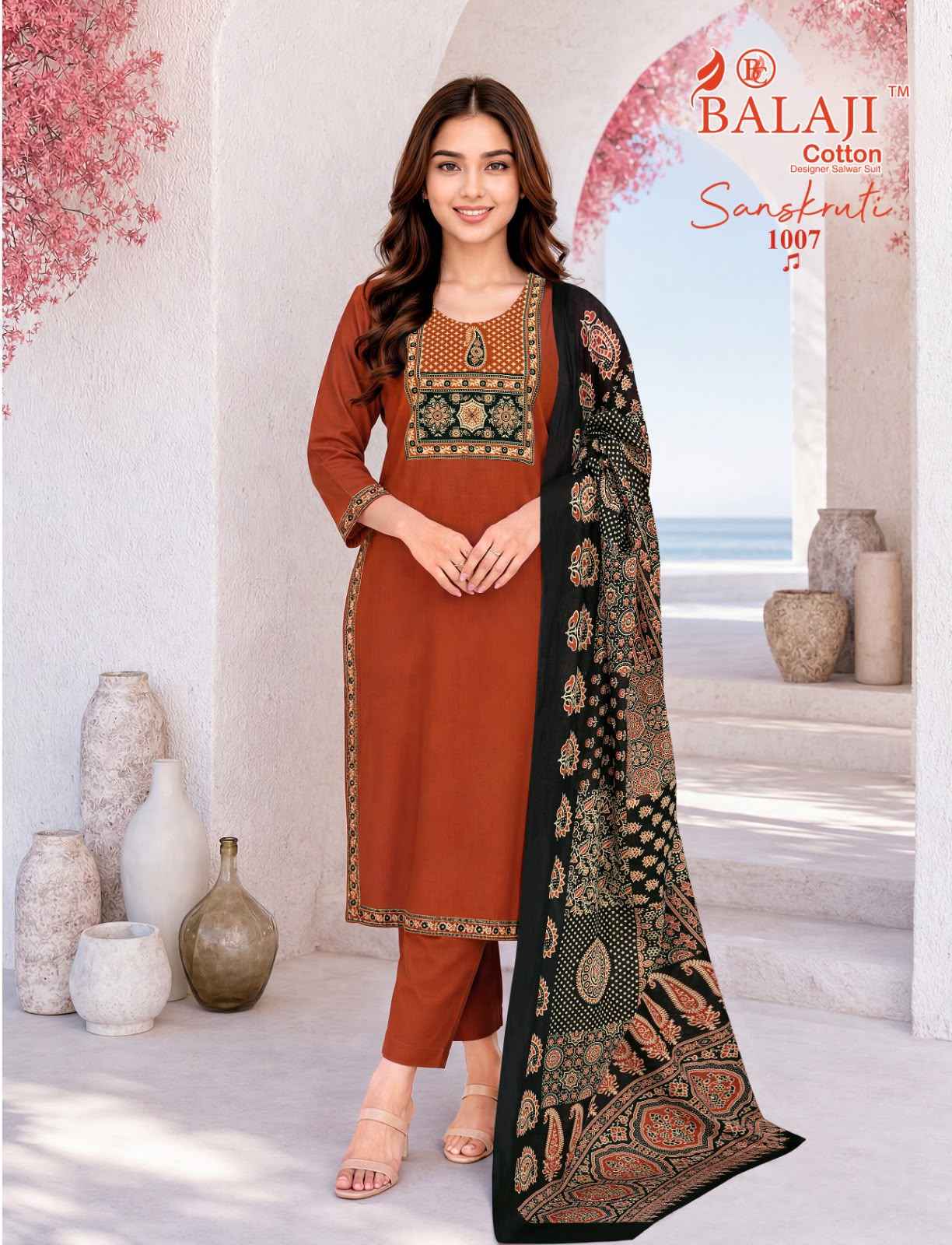 Balaji Sanskruti Vol 1 Readymade Cotton Dress 10 pcs Catalogue