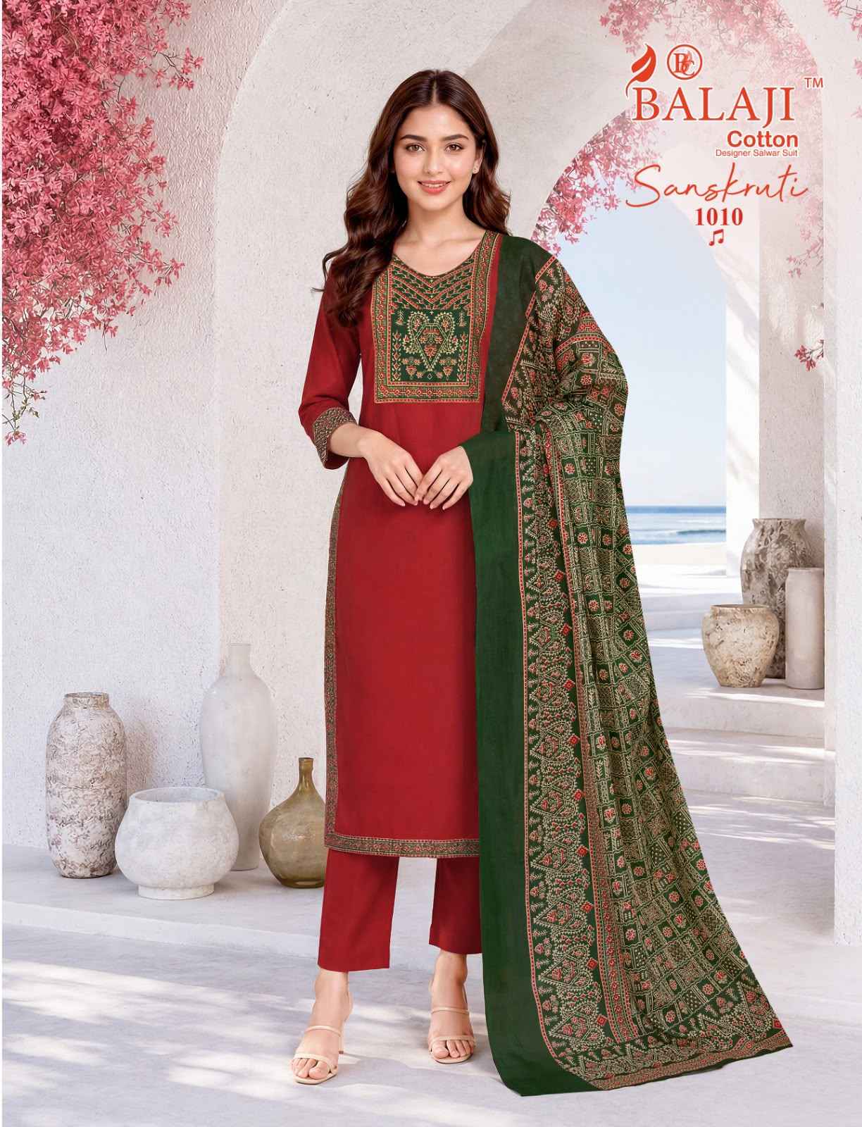 Balaji Sanskruti Vol 1 Readymade Cotton Dress 10 pcs Catalogue