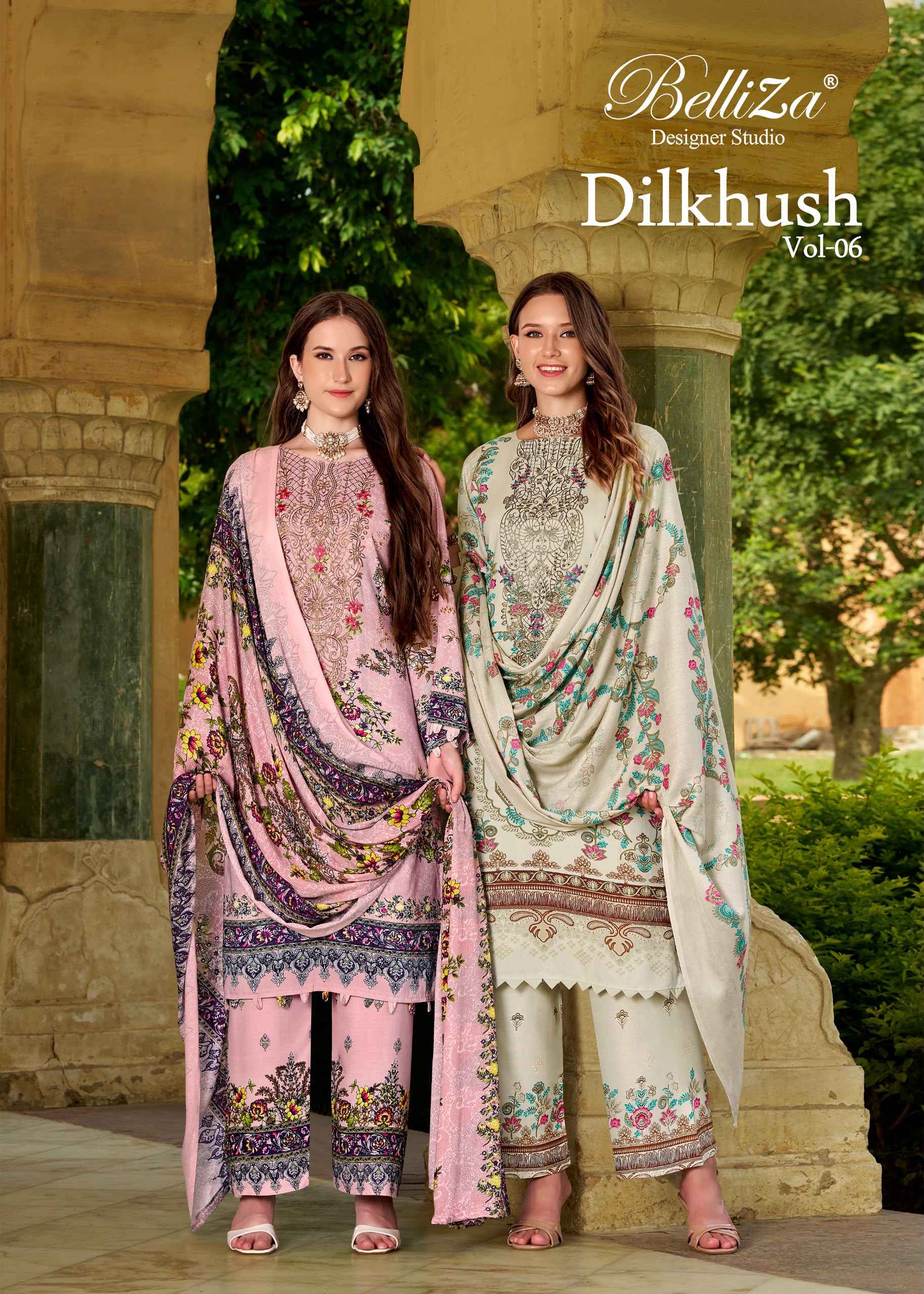 Belliza Dilkhush Vol 6 Viscose Rayon Dress Material 8 pcs Catalogue