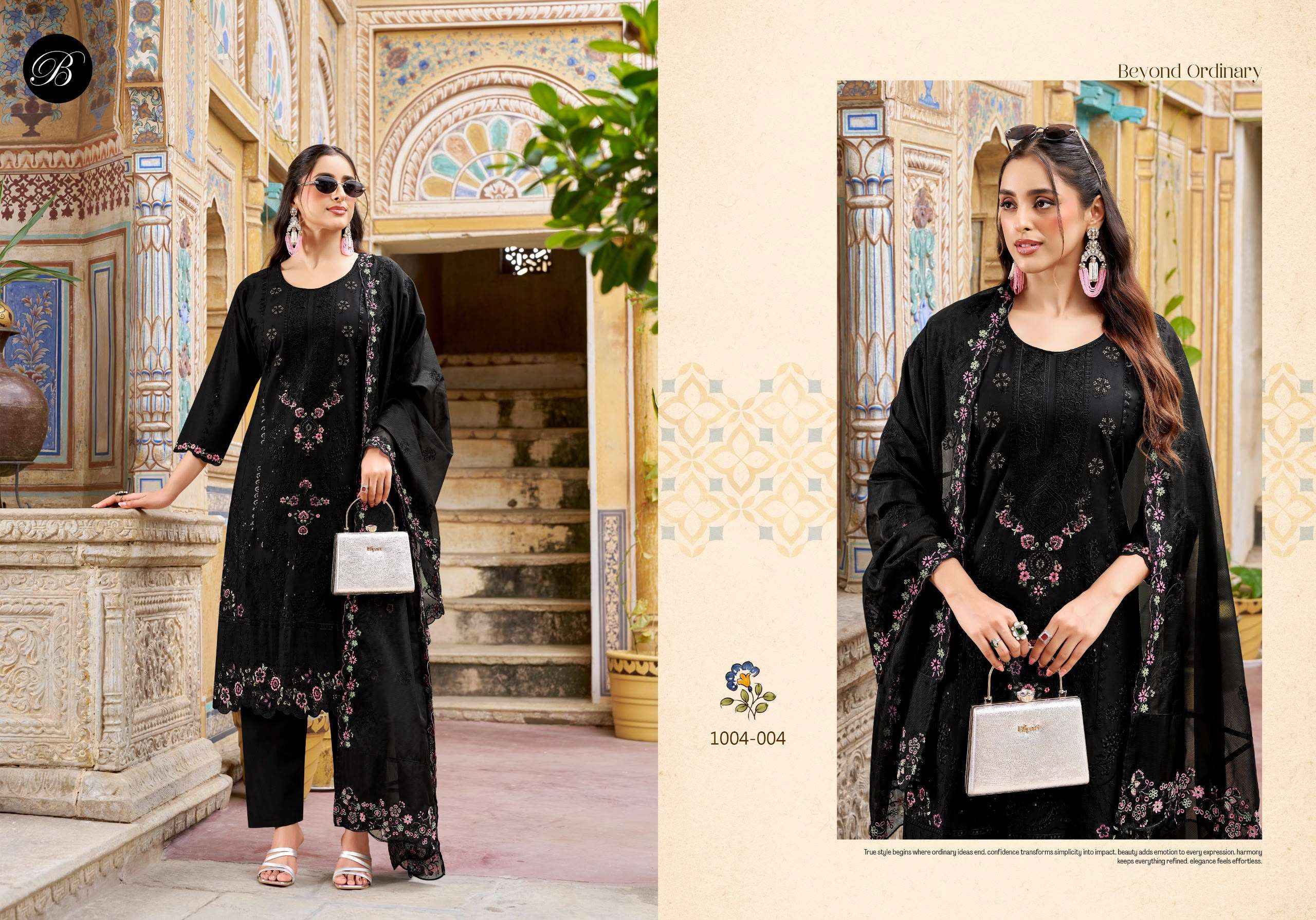Belliza Khwaish Lawn Cotton Dress Material 6 pcs Cataloge