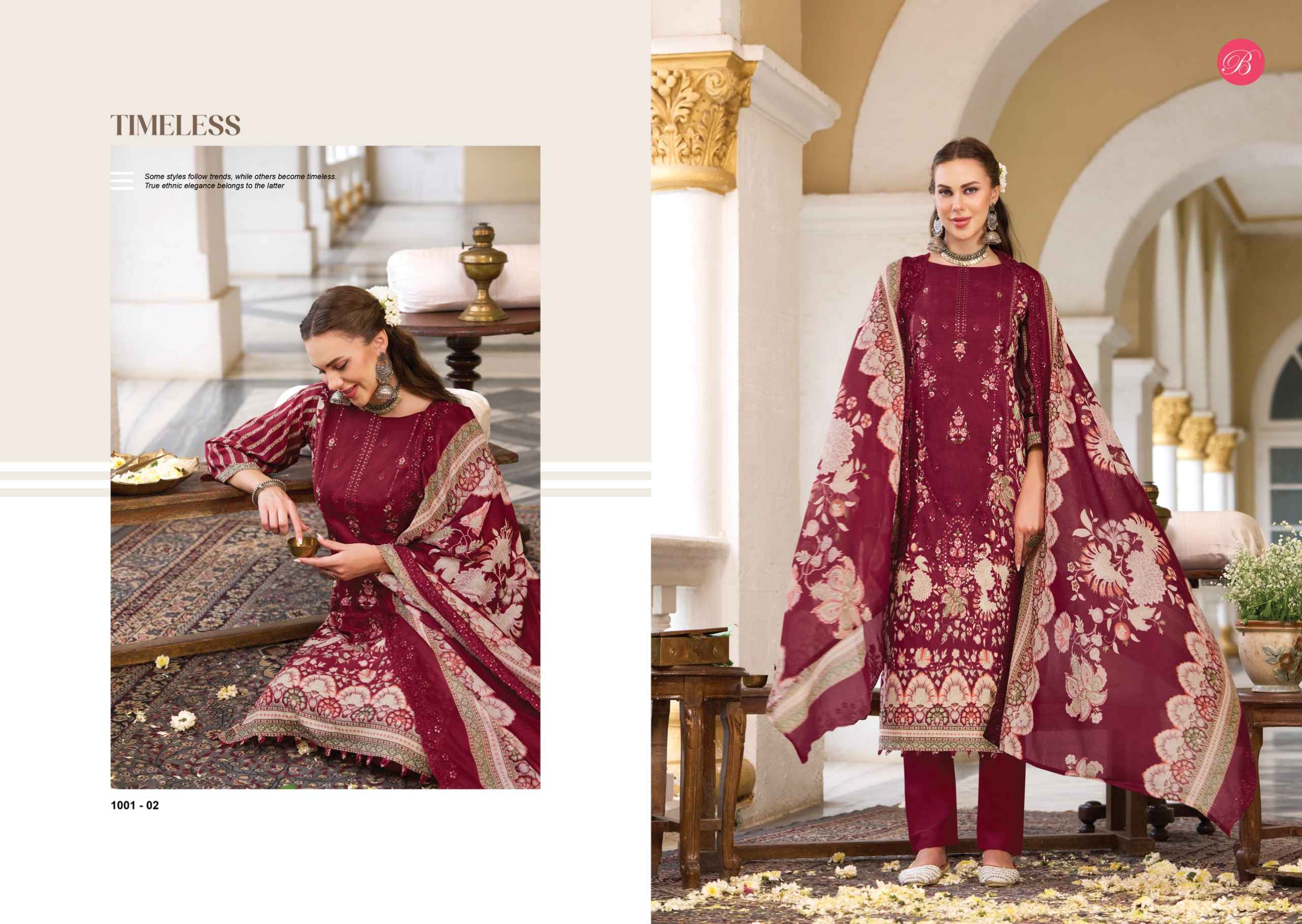 Belliza Noor E Ishq Cotton Dress Material 6 pcs Catalogue