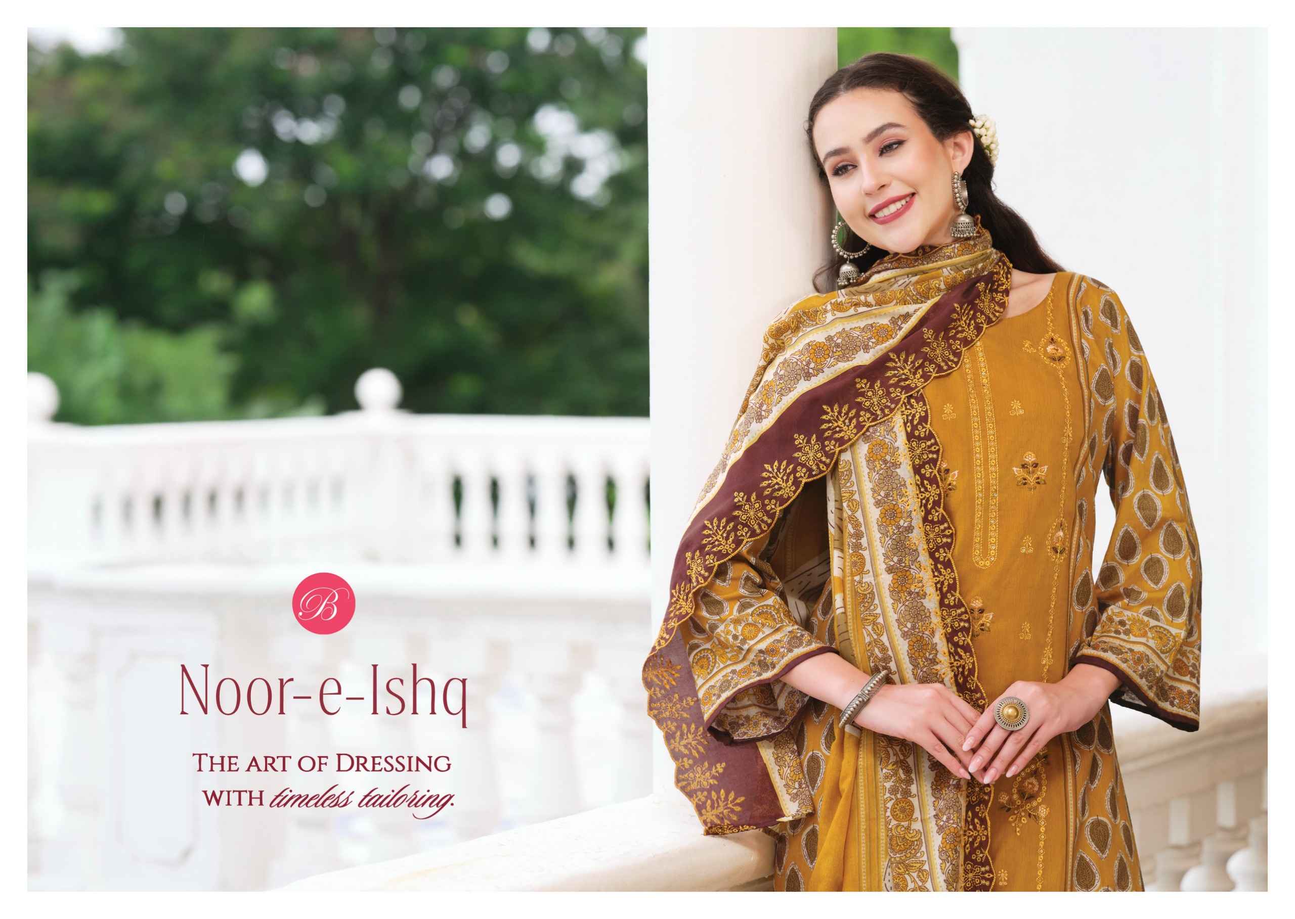 Belliza Noor E Ishq Cotton Dress Material 6 pcs Catalogue