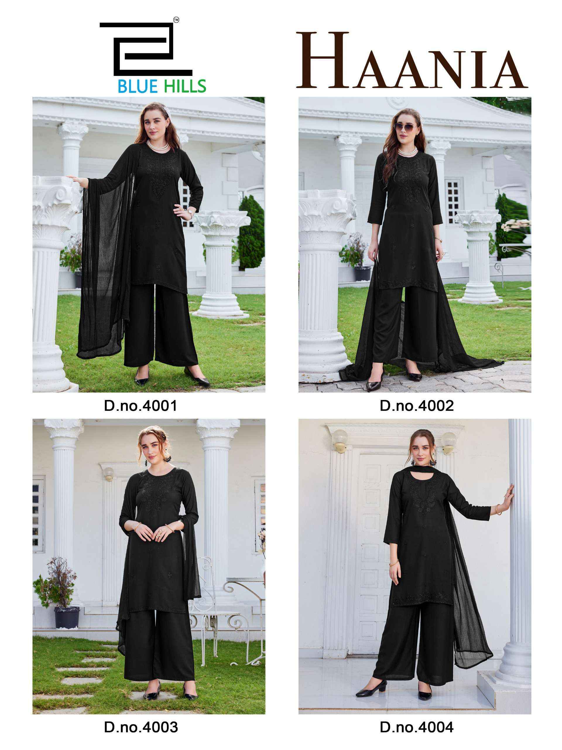 Blue Hills Haania Rayon Kurti Combo 4 pcs Catalogue
