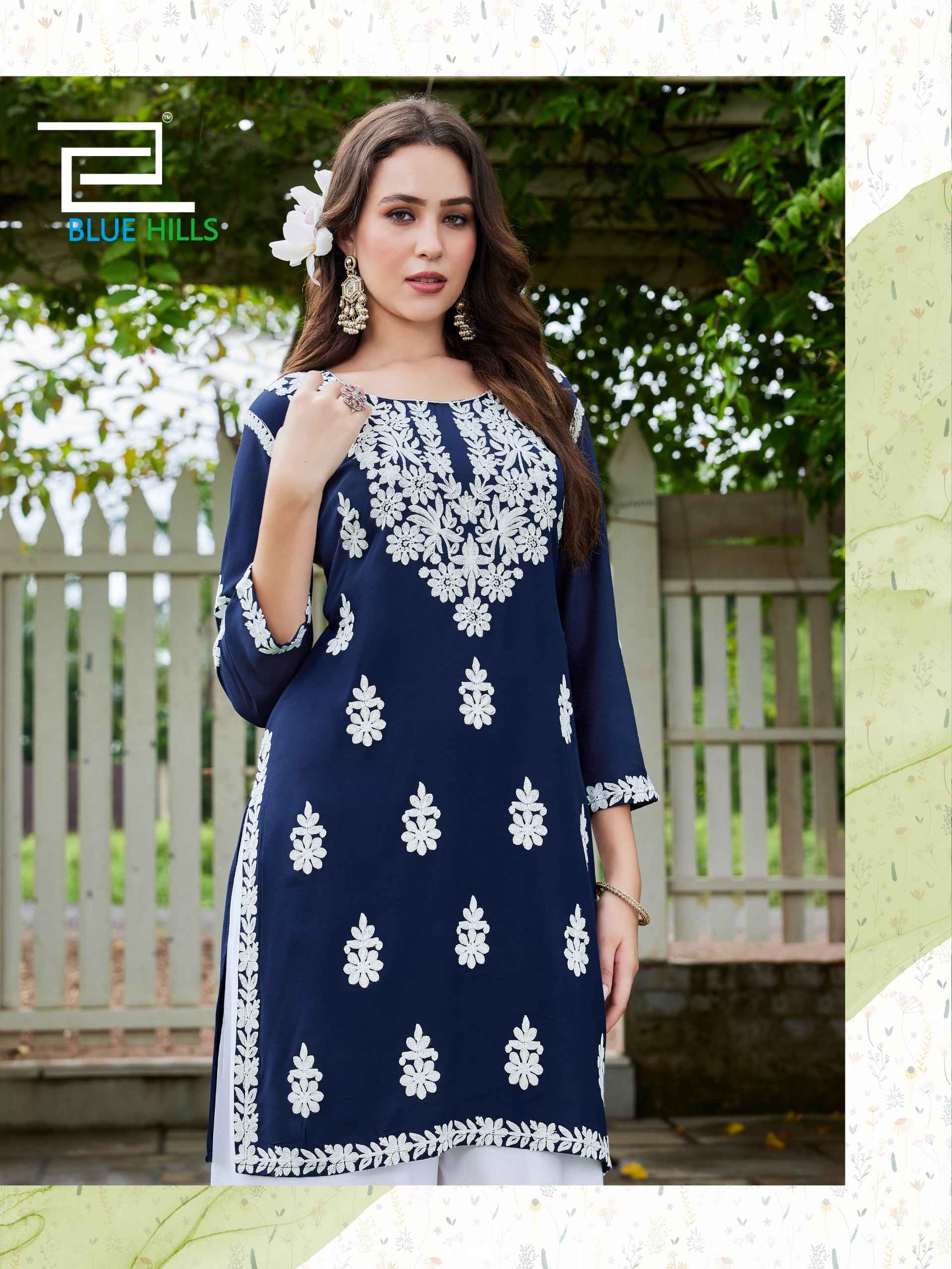 Blue Hills Messi Vol 3 Rayon Kurti With Plazzo 6 pcs Catalogue