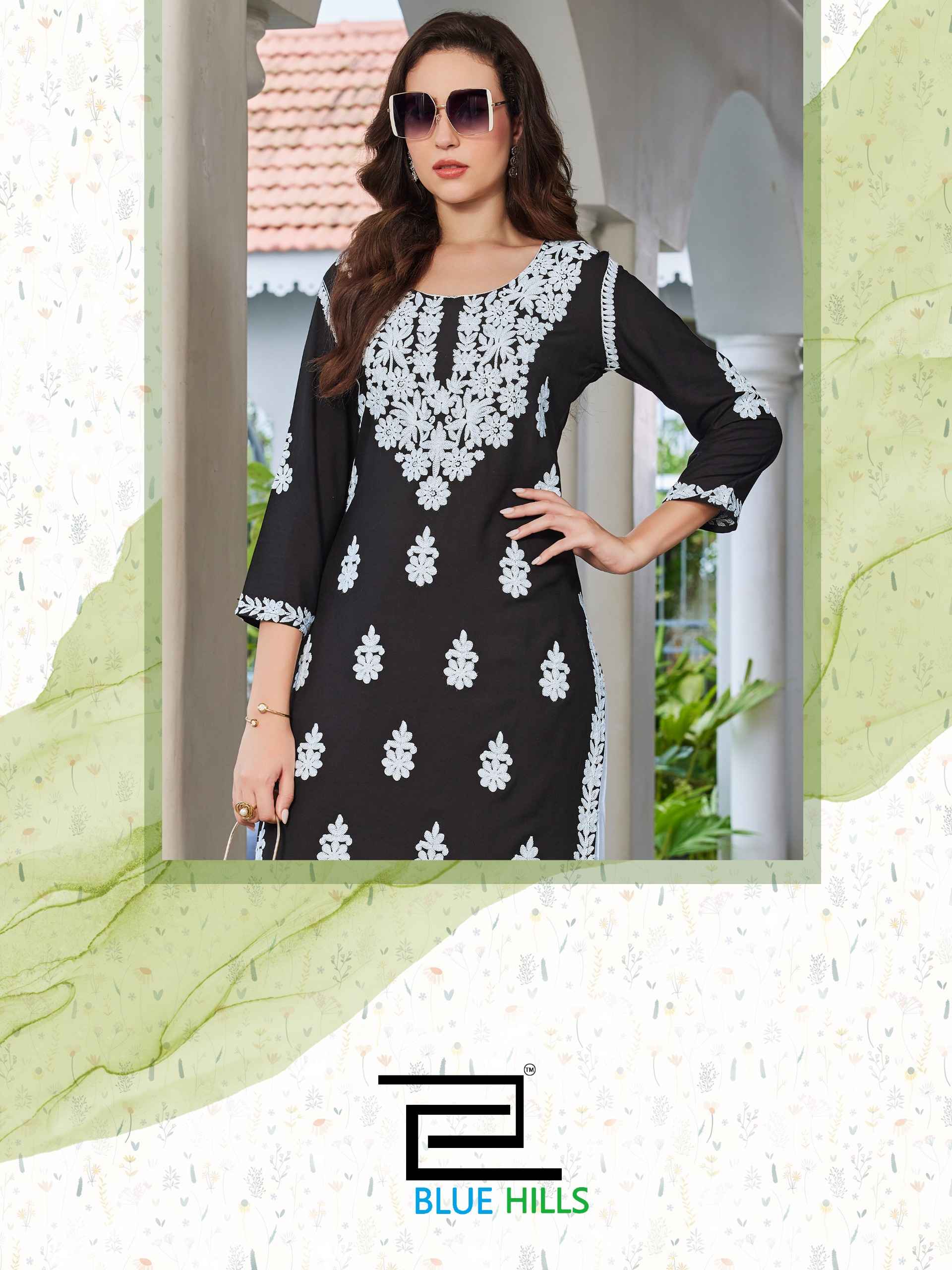 Blue Hills Messi Vol 3 Rayon Kurti With Plazzo 6 pcs Catalogue
