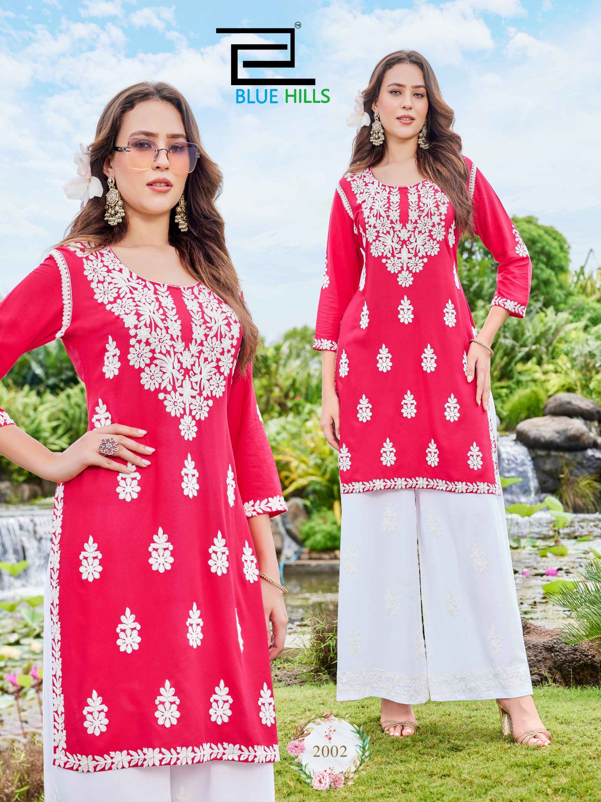 Blue Hills Messi Vol 3 Rayon Kurti With Plazzo 6 pcs Catalogue