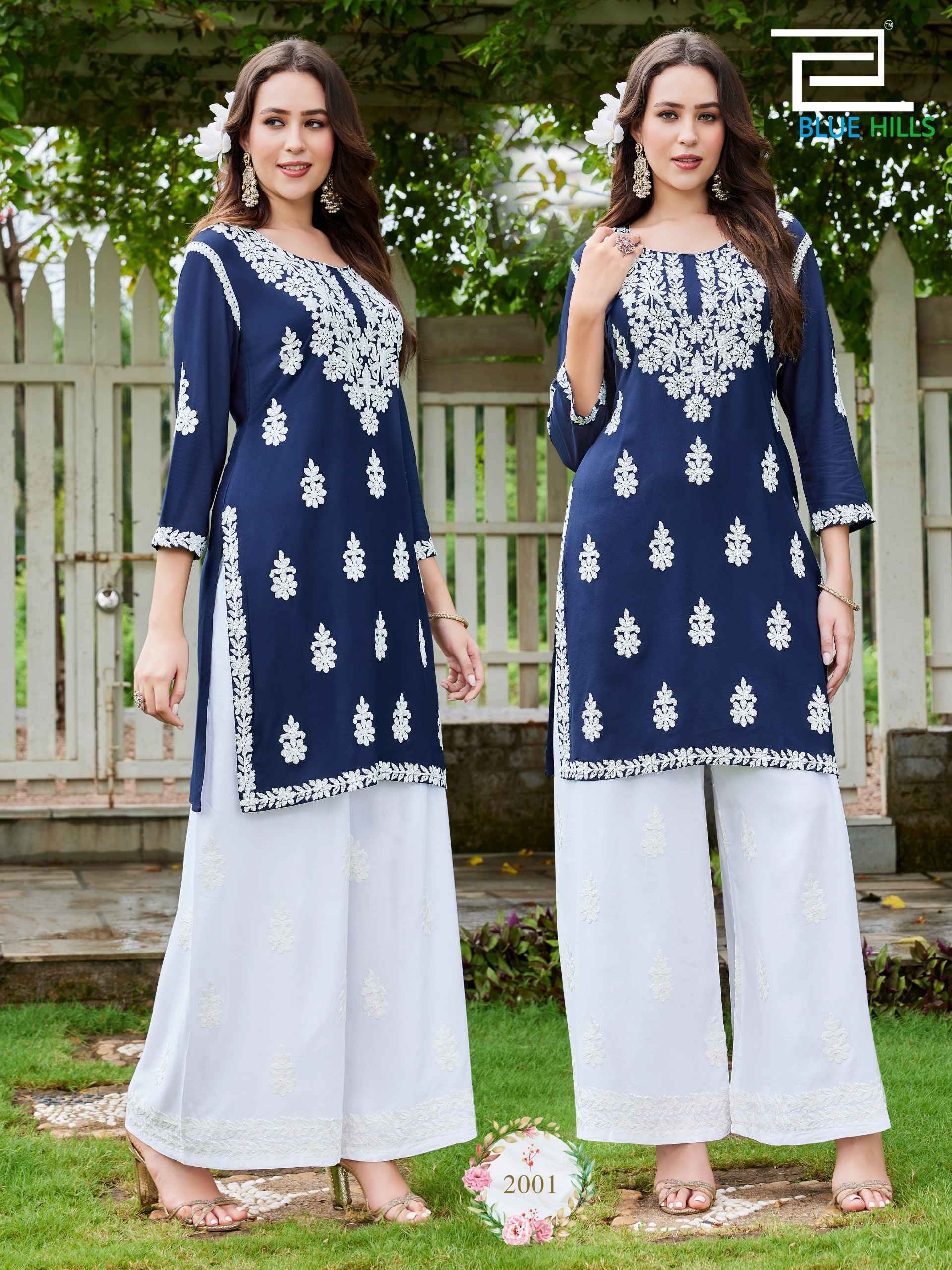 Blue Hills Messi Vol 3 Rayon Kurti With Plazzo 6 pcs Catalogue
