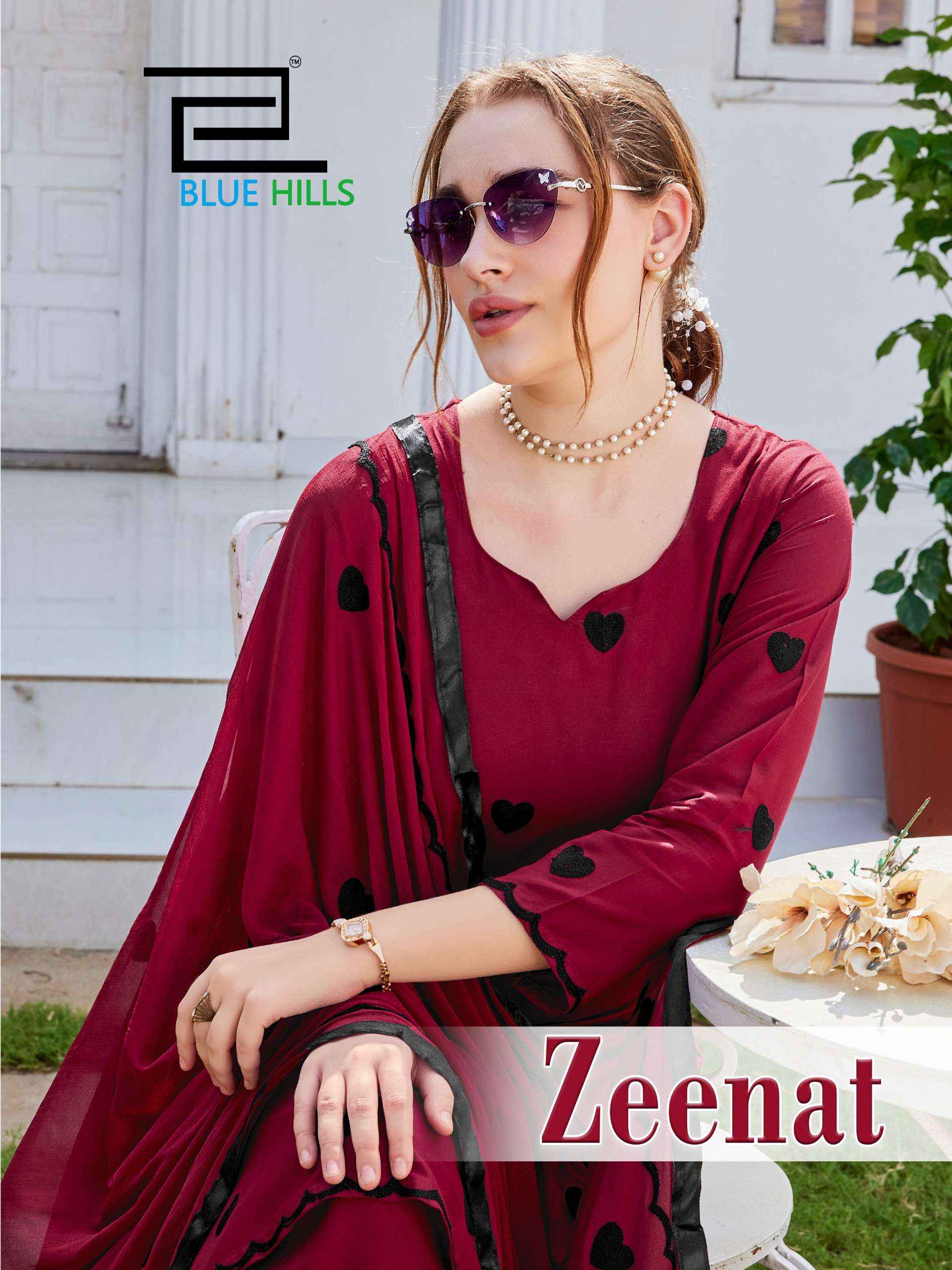 Blue Hills Zeenat Rayon Kurti Combo 4 pcs Catalogue