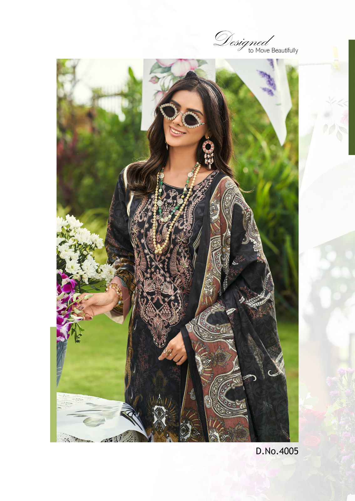 Cosmos Jazmin Vol 4 Lawn Cotton Dress Material 6 pcs Catalogue