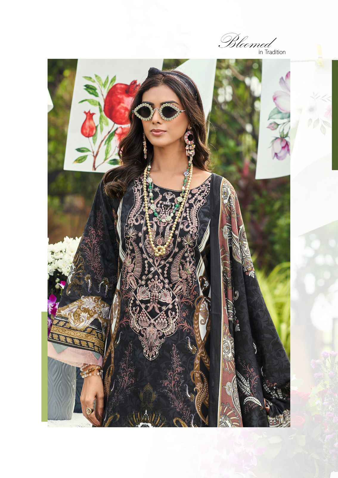 Cosmos Jazmin Vol 4 Lawn Cotton Dress Material 6 pcs Catalogue