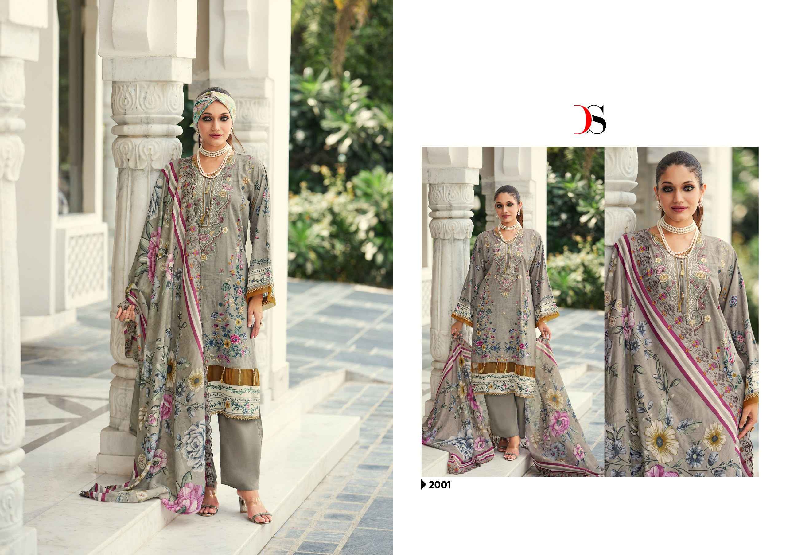 Deepsy Bin Saeed Mini Vol 2 Cotton Dress Material 8 pcs Catalogue