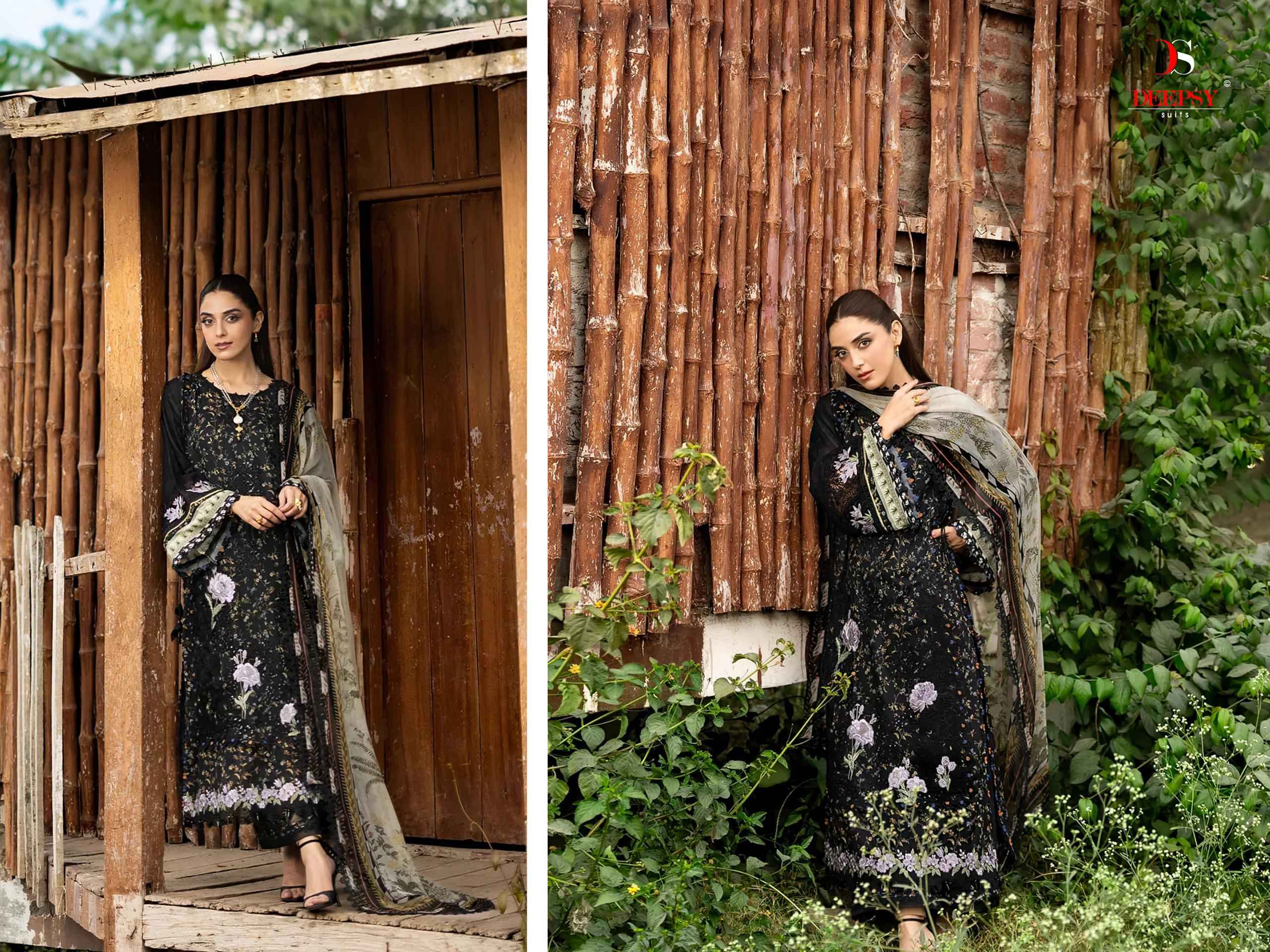 Deepsy Elaf Chikankari Vol 2 Cotton Dress Material 8 pcs Catalogue